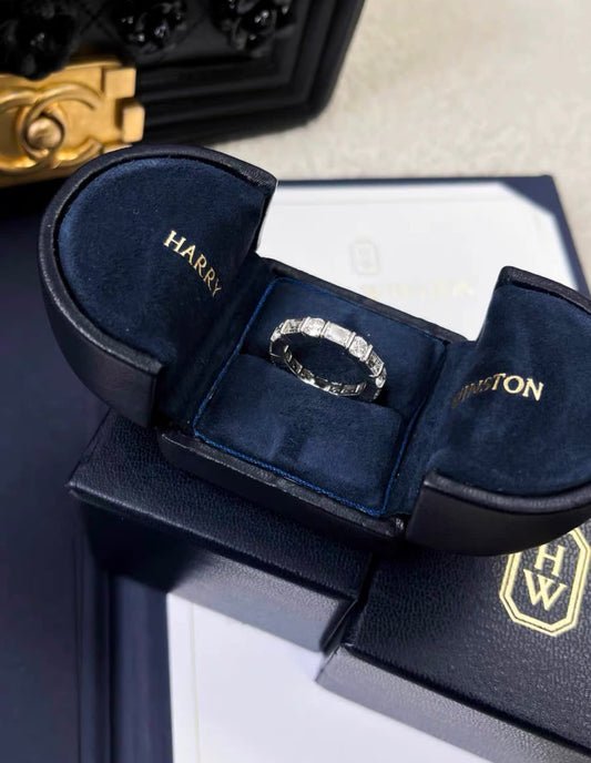 Harry Winston Harry Winston platinum full diamond ring - One size High Jewellery - Secondhand luxury from Top Quality Luxury Designers Bag