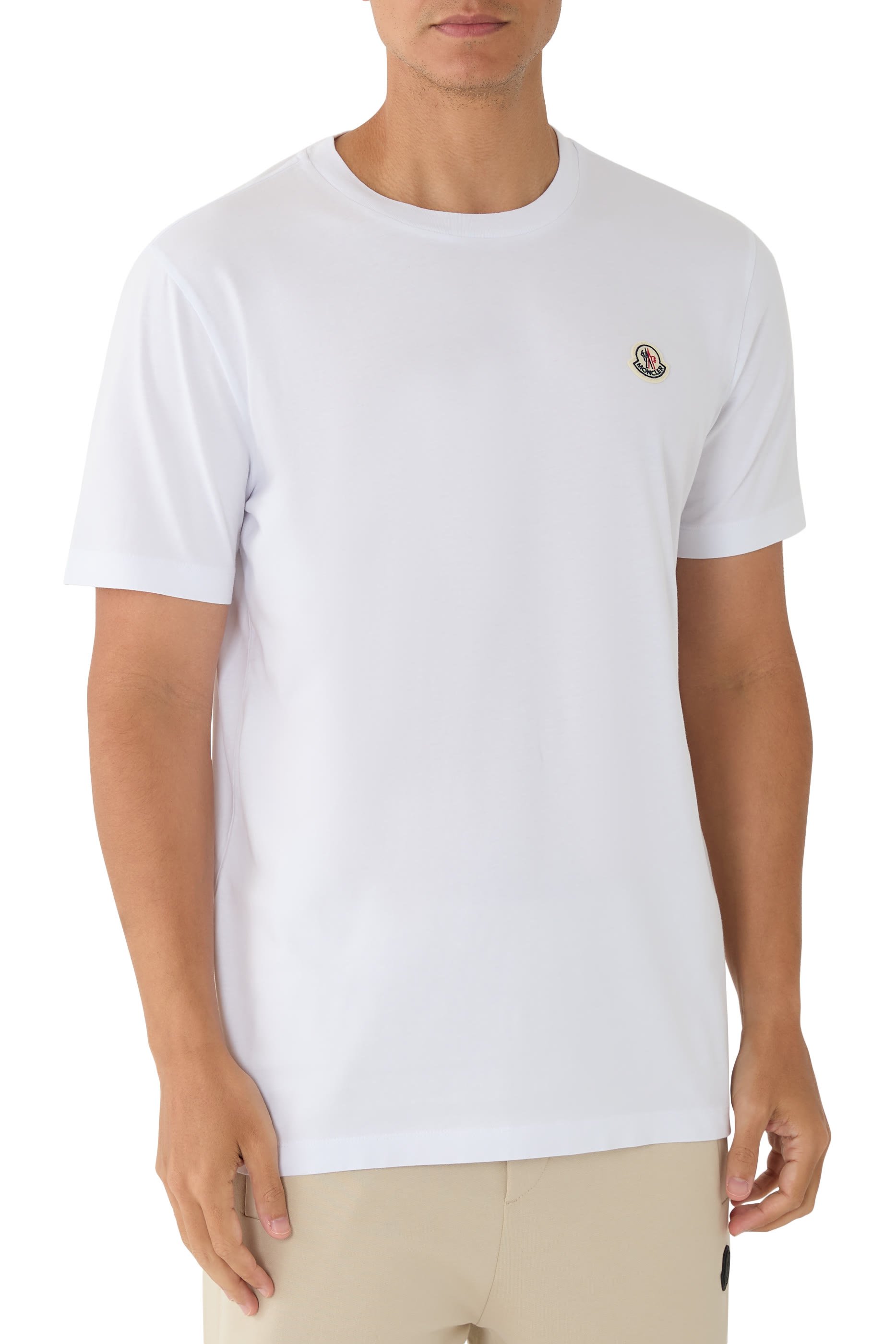  Logo Patch Cotton T-Shirt - Pack of 3 