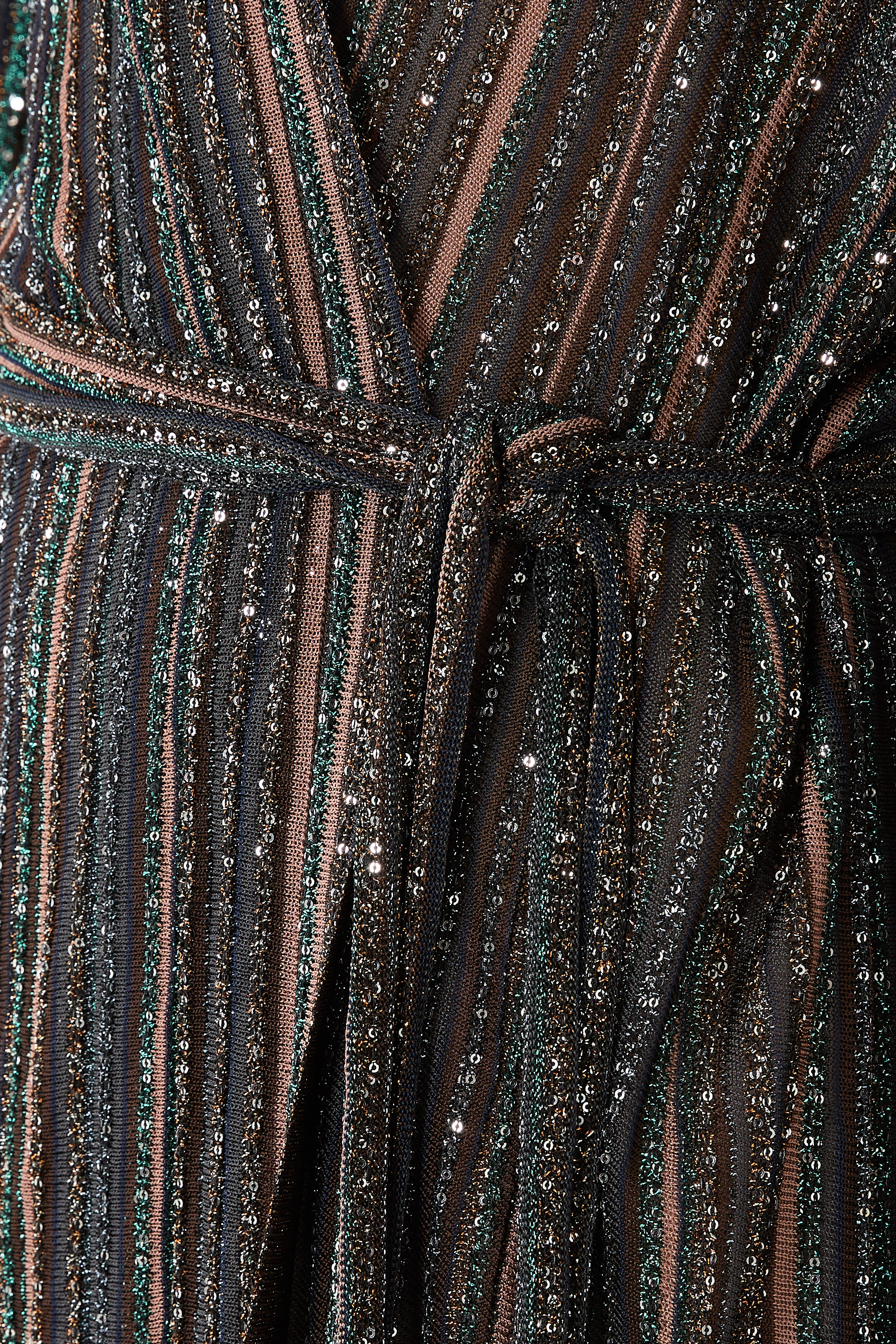  Ribbed Long Cardigan with Belt 