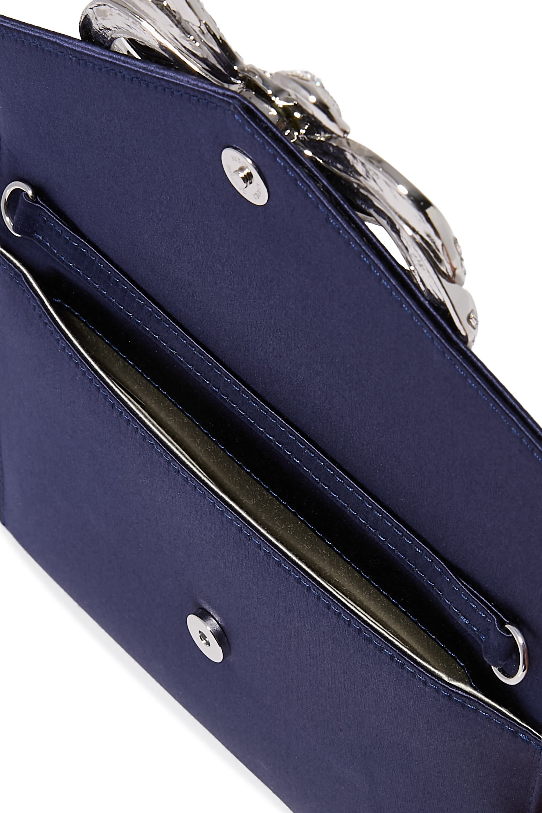 Satin Bow Envelope Clutch