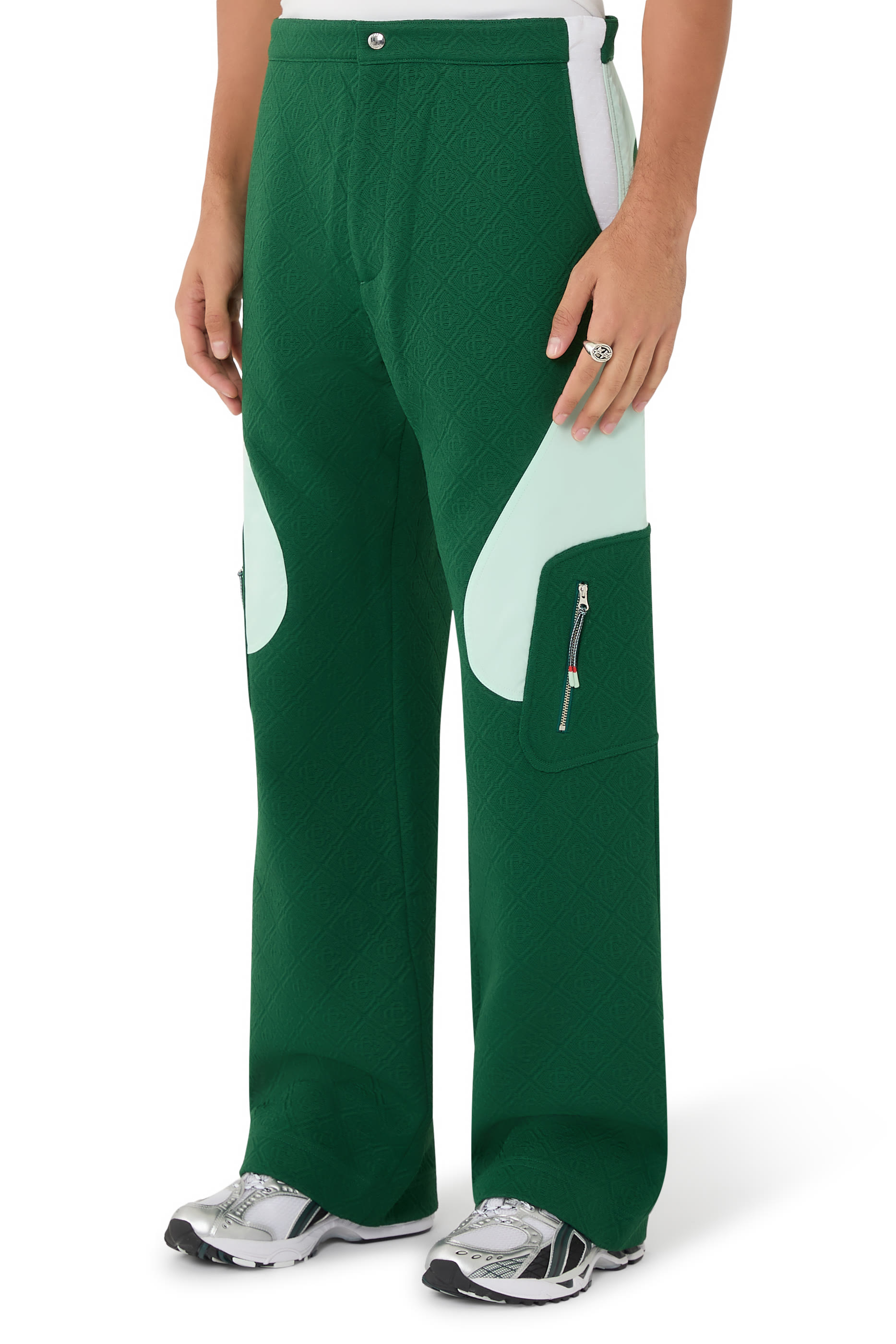 Monogram Jacquard Knit Trousers