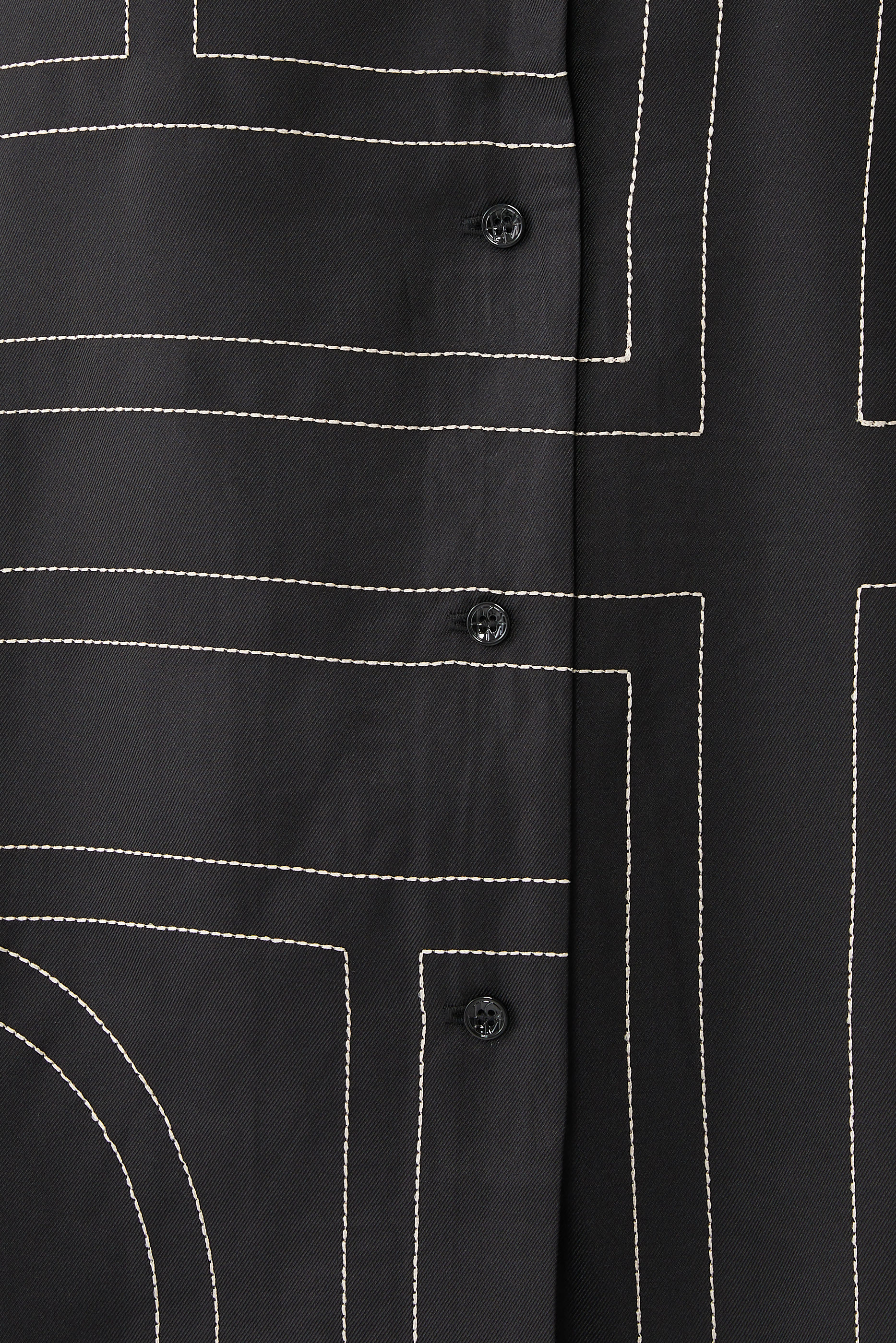 Monogram Silk Pajama Top