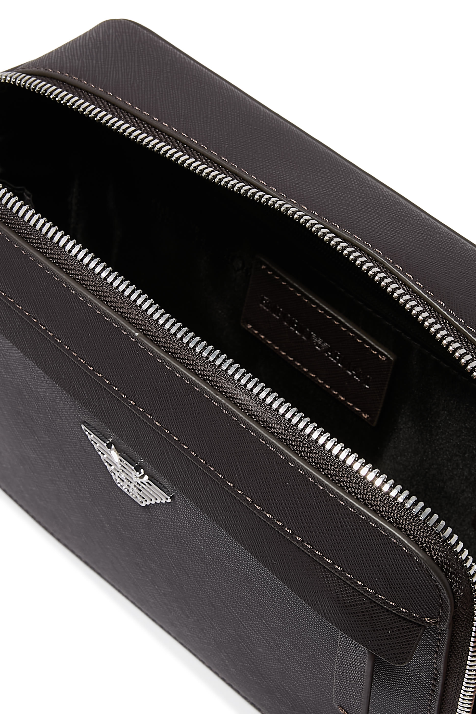 ASV Regenerated Saffiano Leather Mini Camera Bag with Eagle Plate