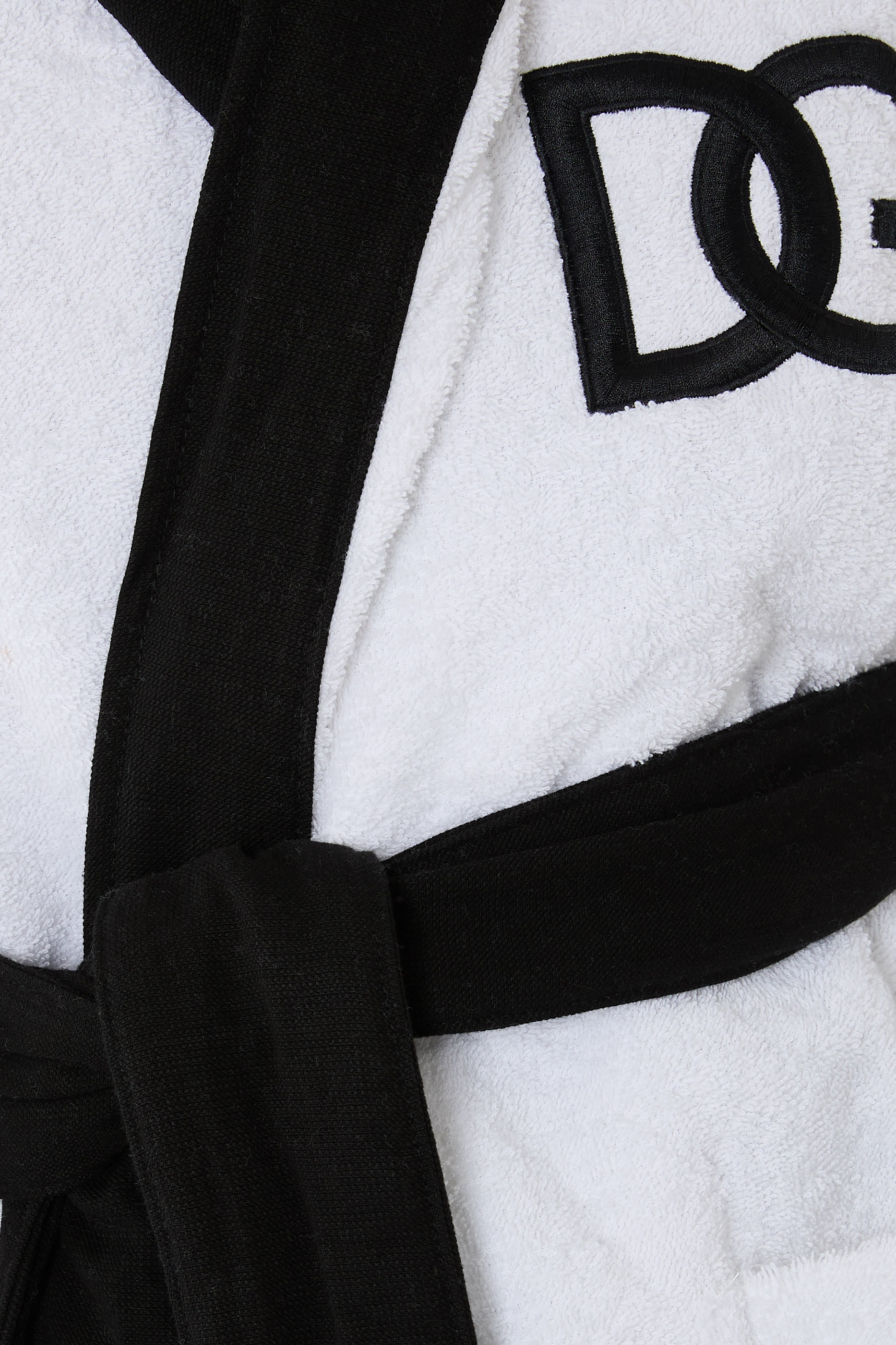 DG Logo Bath Robe with Hoodie