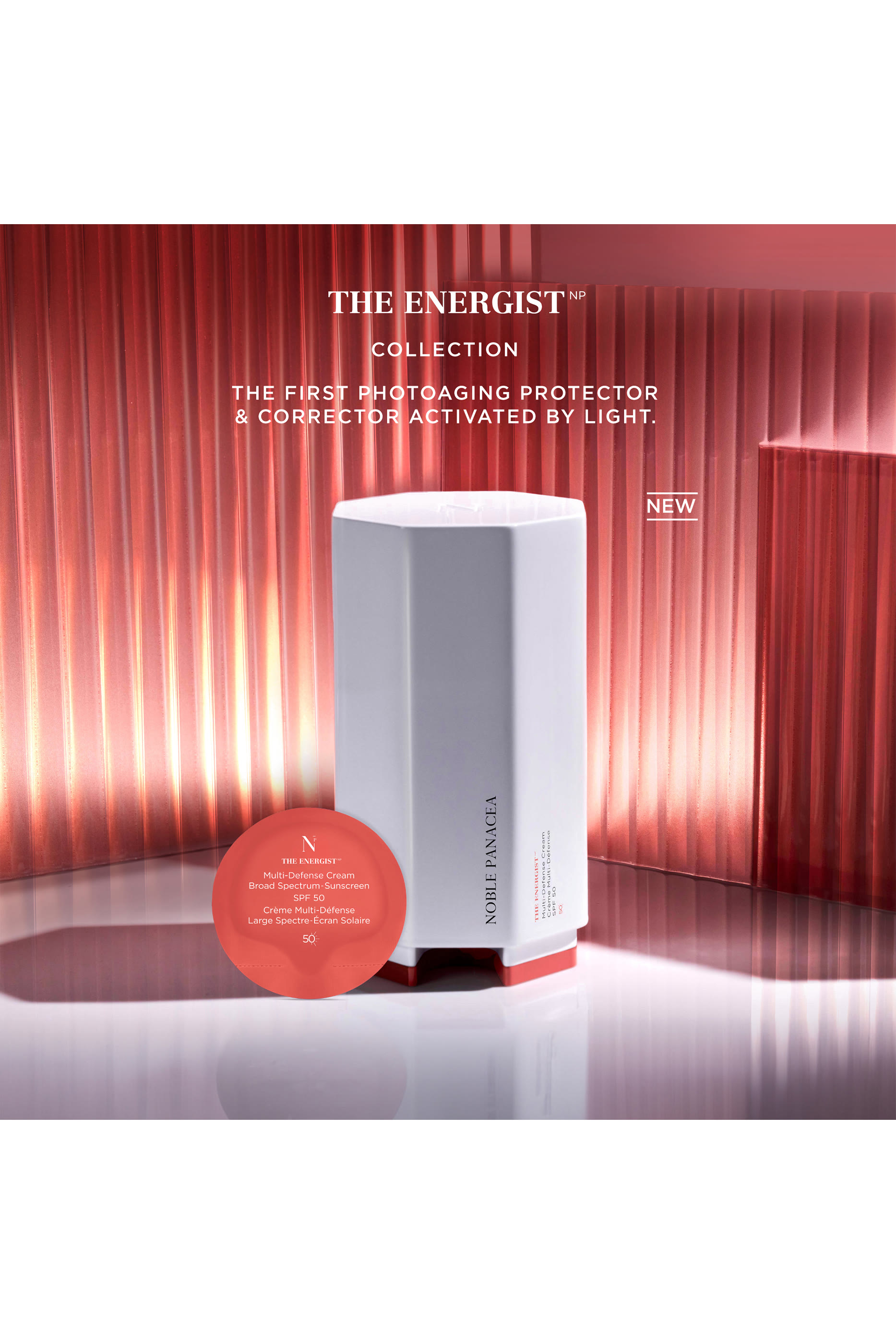 Noble Panacea The Energist Multi-Defense Cream SPF50, Set of 60