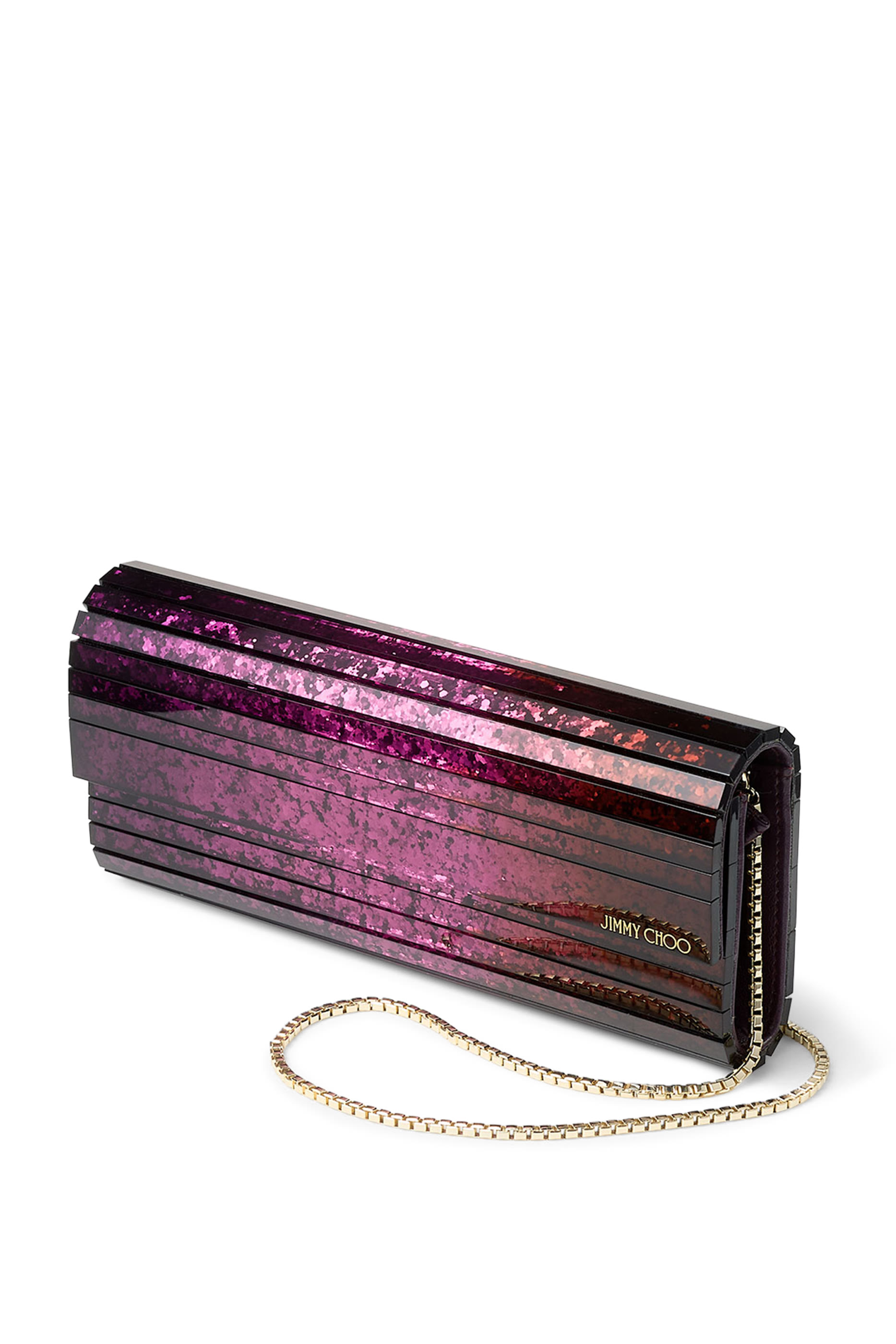 Sweetie D&eacute;grad&eacute; Glitter Plexi Clutch