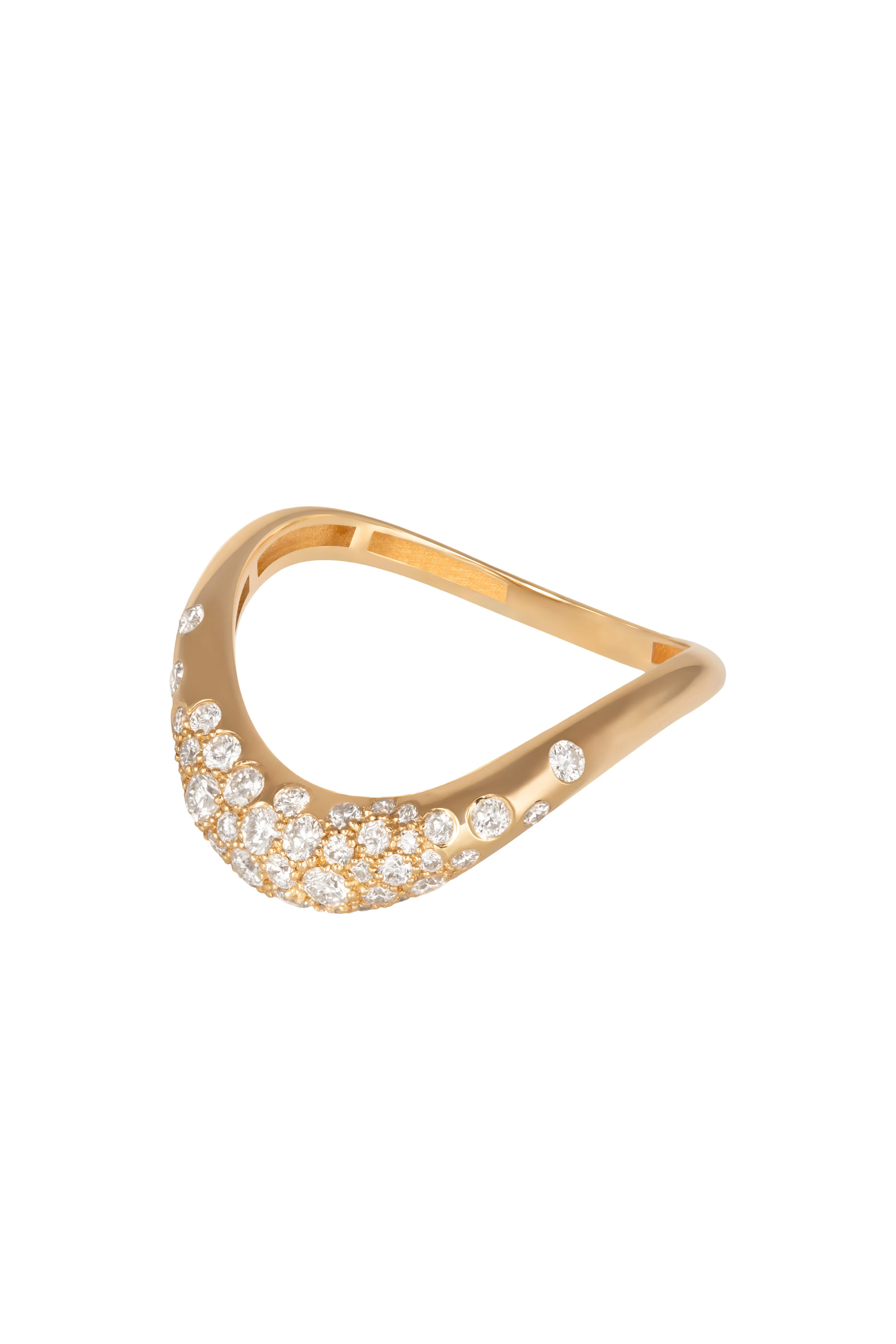 Boa Full Ring, 18k Yellow Gold & Diamonds