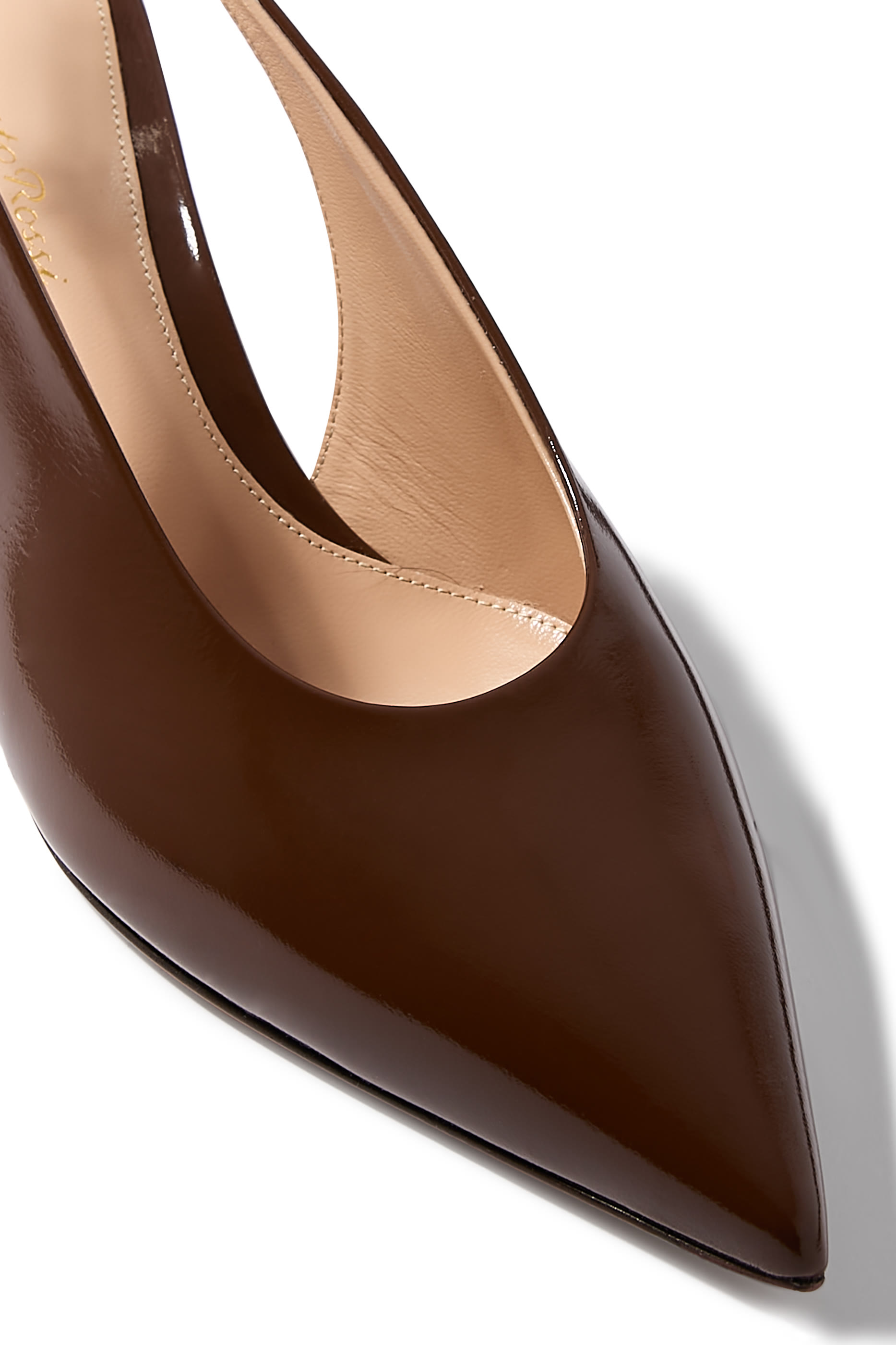  Robbie Patent Leather 55 Slingback Pumps