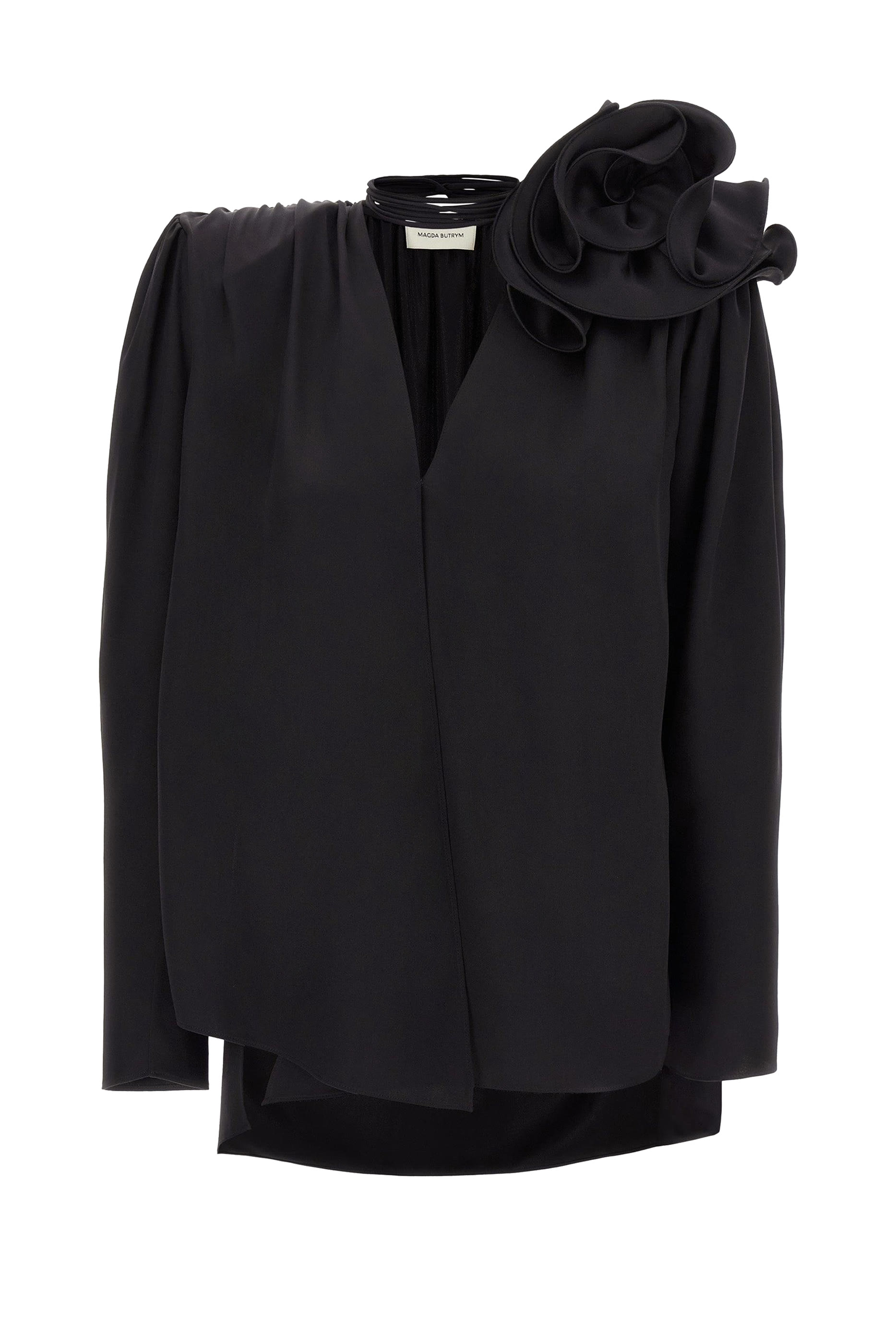 Classic Shirred Flower Blouse