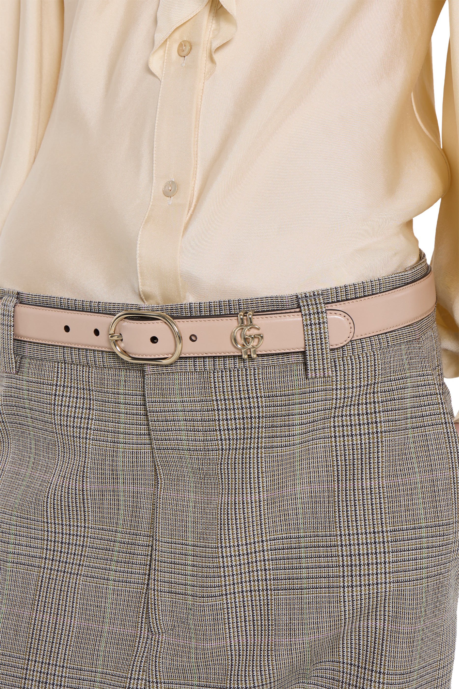  Belt with Oval Buckle 