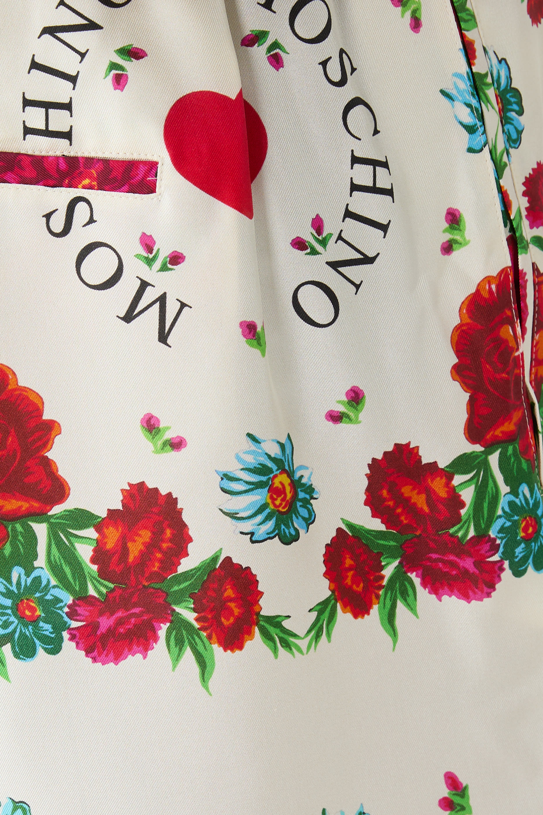  Printed Silk Bermuda Shorts 