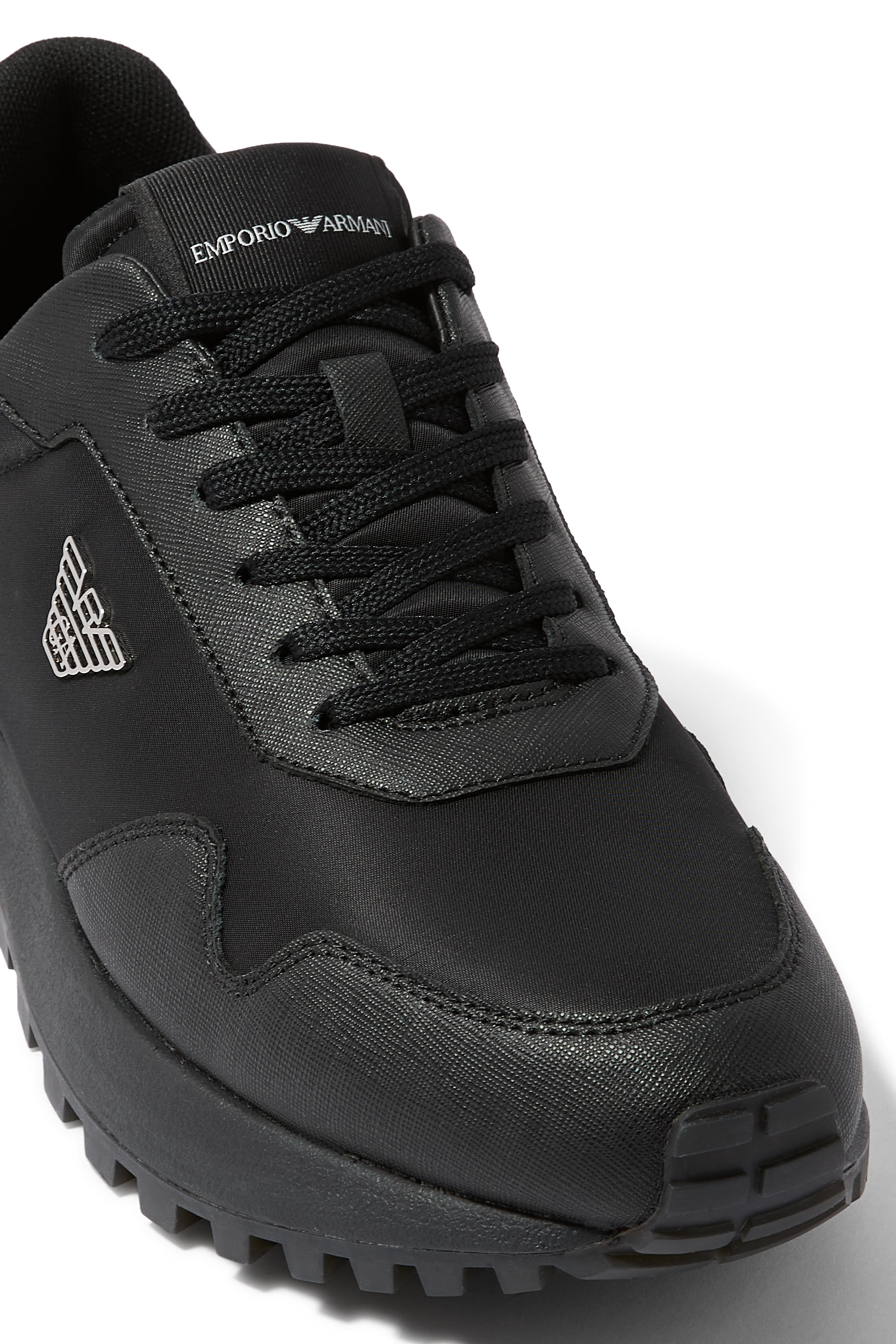 ASV Recycled Nylon Sneakers with Regenerated Saffiano Details