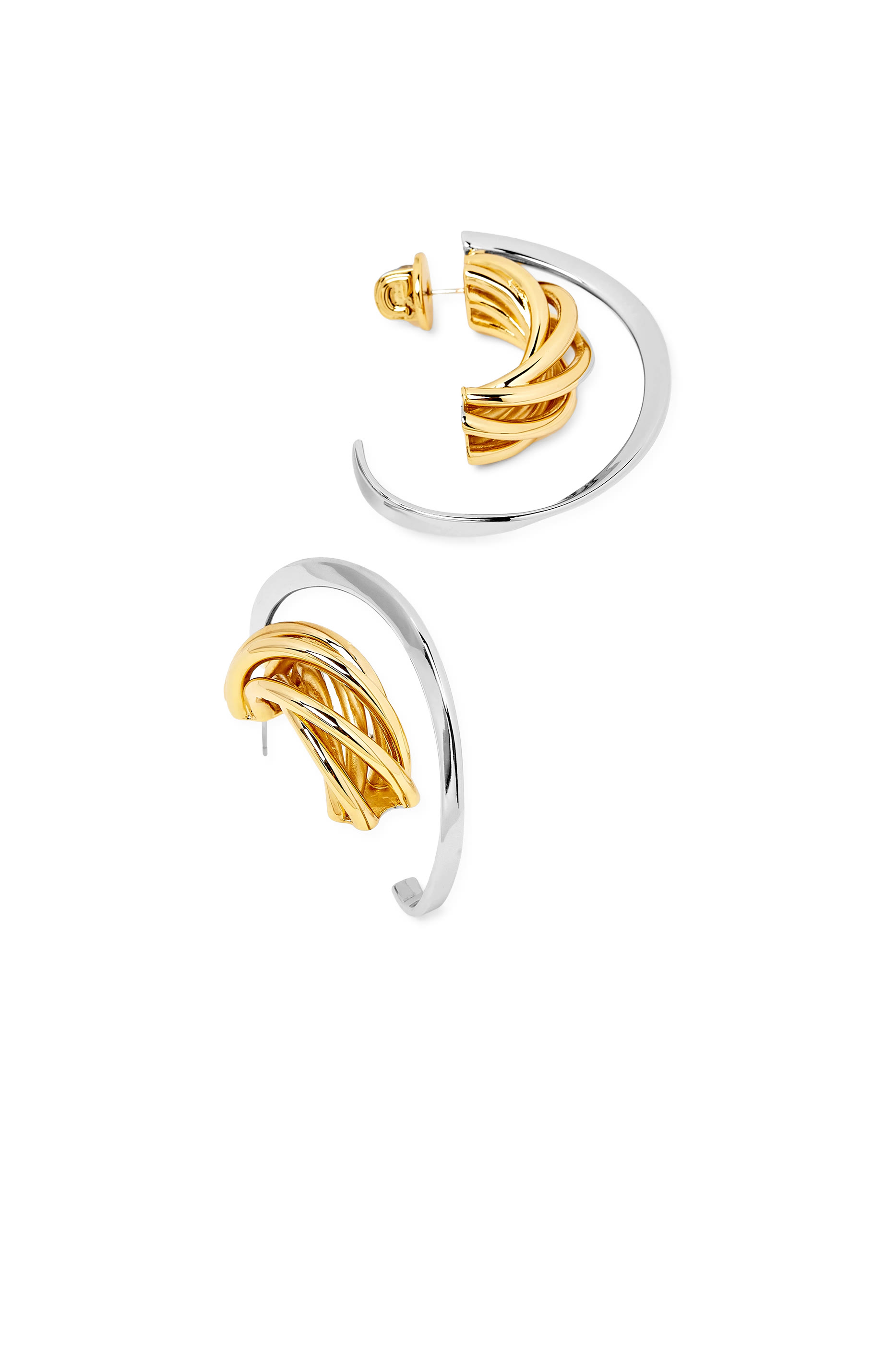 Chelsea Hoops, 12K Gold Plated Brass