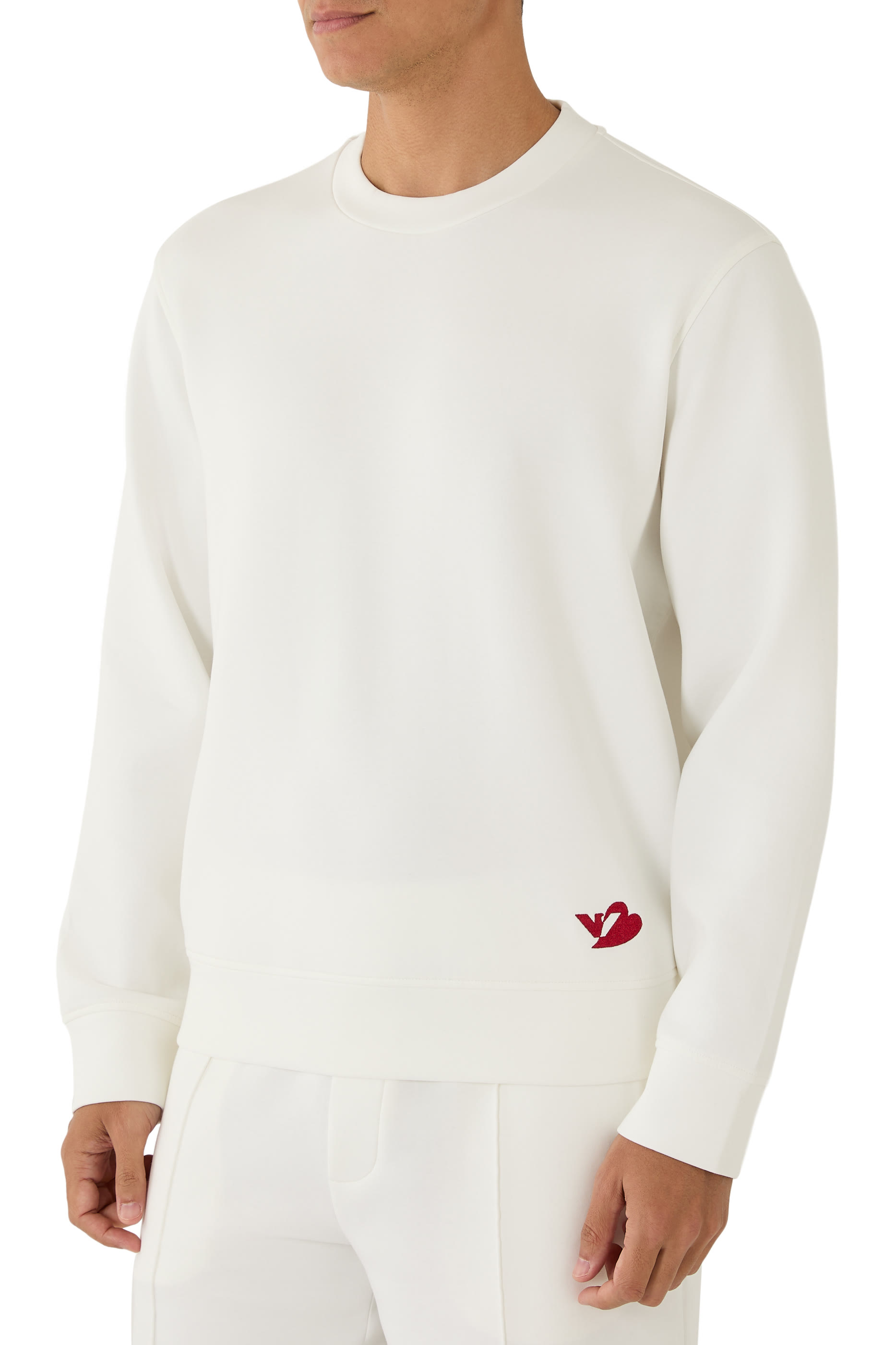 Heart Eagle Logo Sweatshirt in Double Jersey