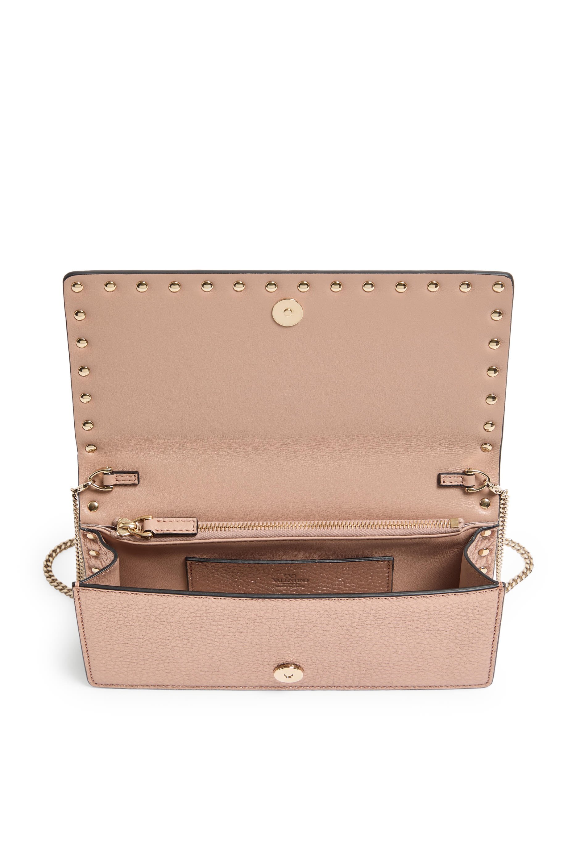 Rockstud Wallet with Chain Strap