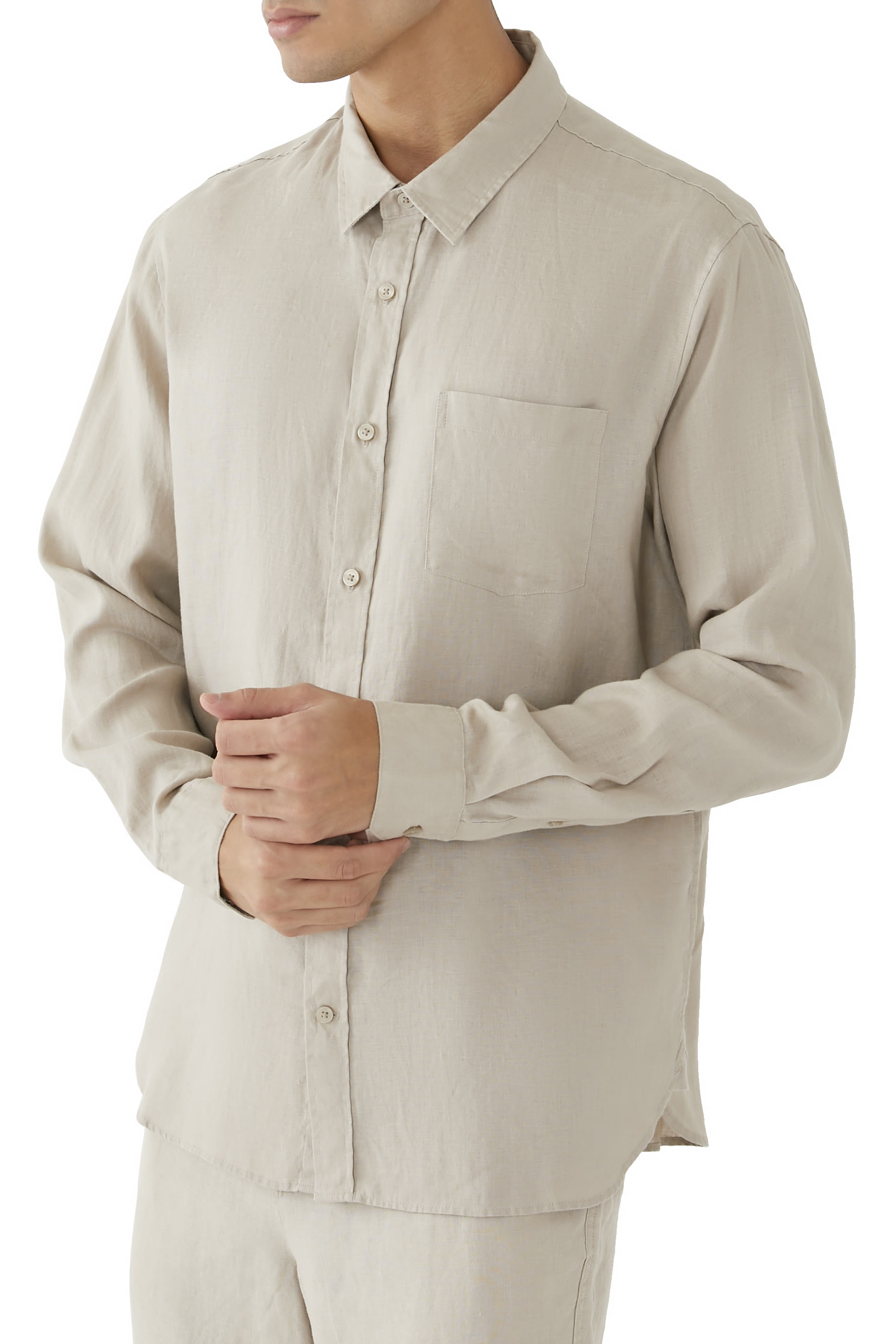 Linen Long-Sleeve Shirt