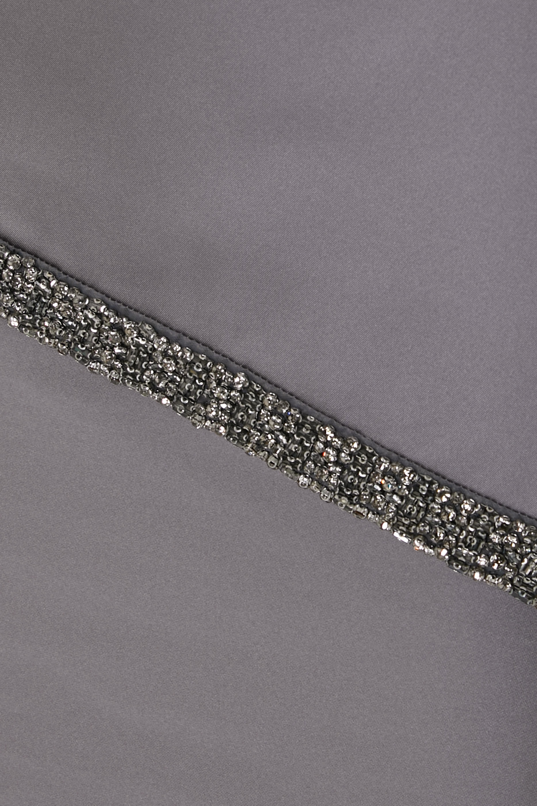 Square Neck Peplum Taffeta Gown 