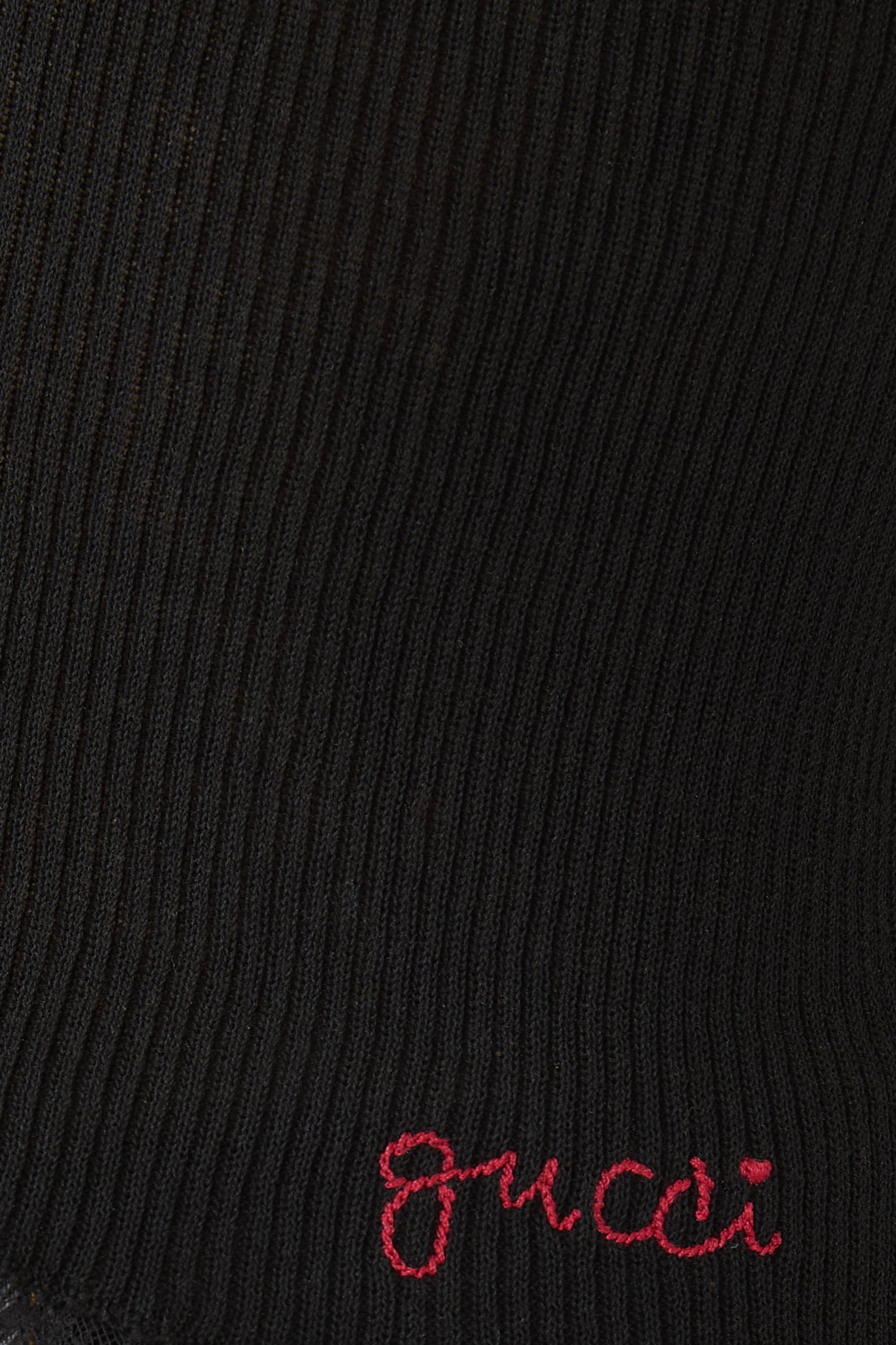  Cotton Rib Tank Top with Embroidery