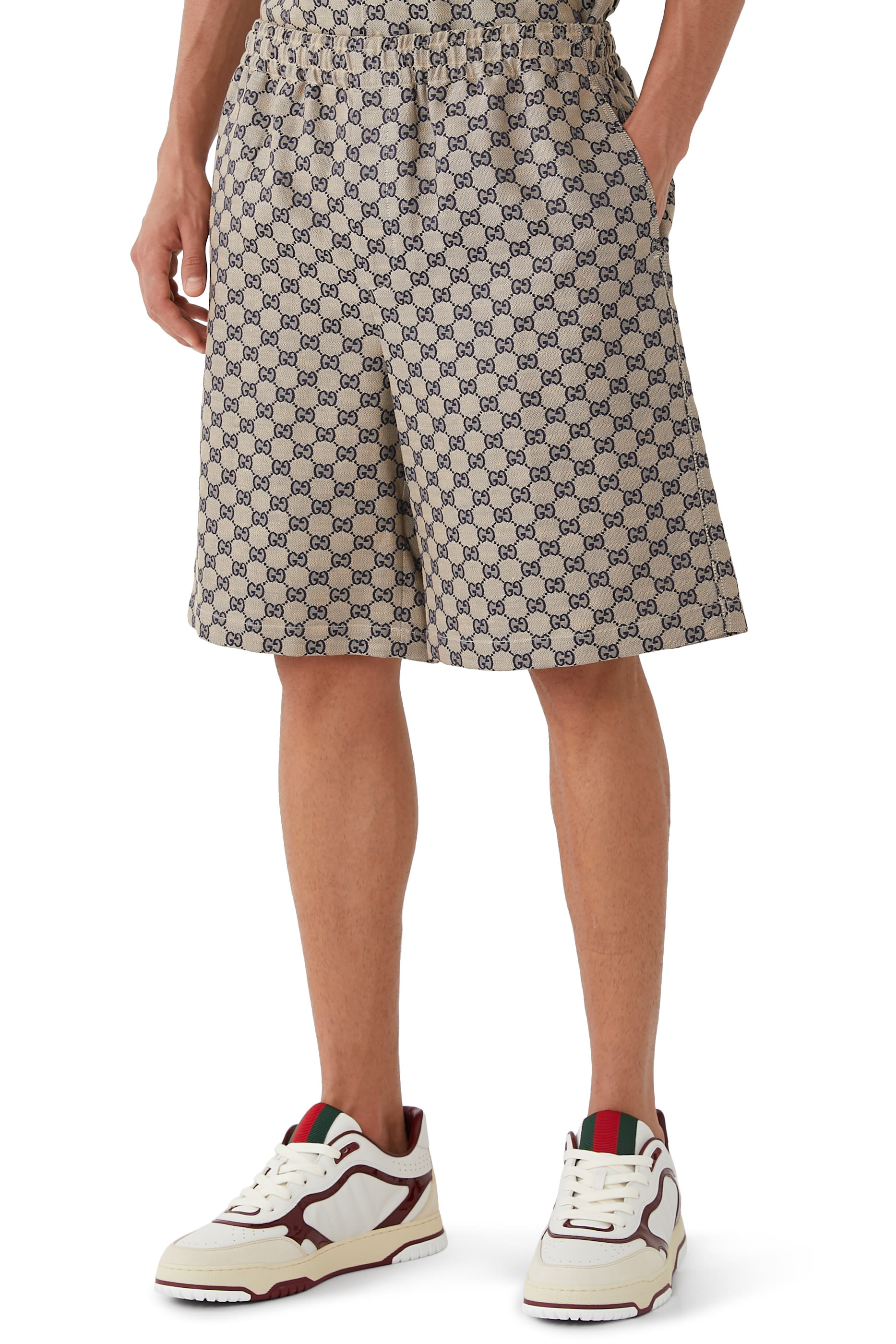 GG Linen Blend Shorts