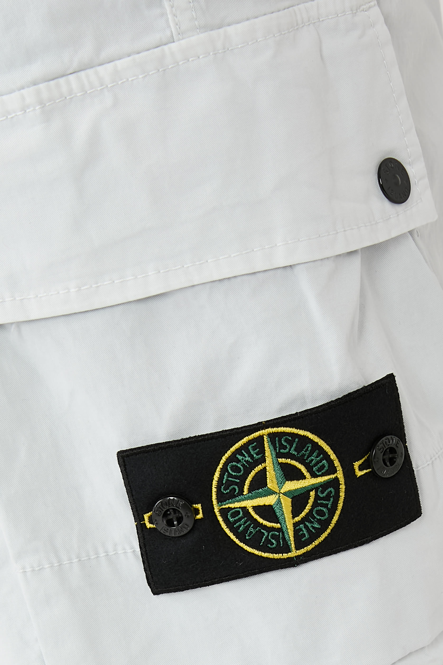 Zip-Pocket Cargo Bermuda Shorts