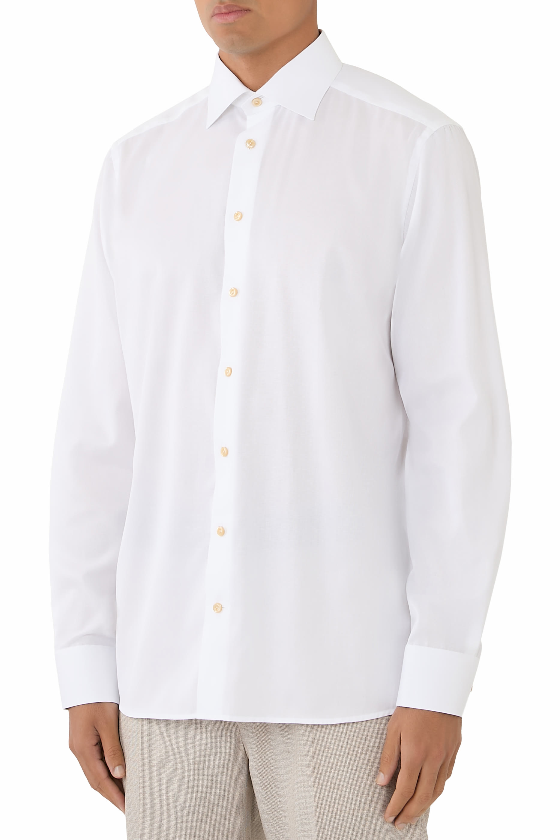 Semi Solid Signature Twill Shirt