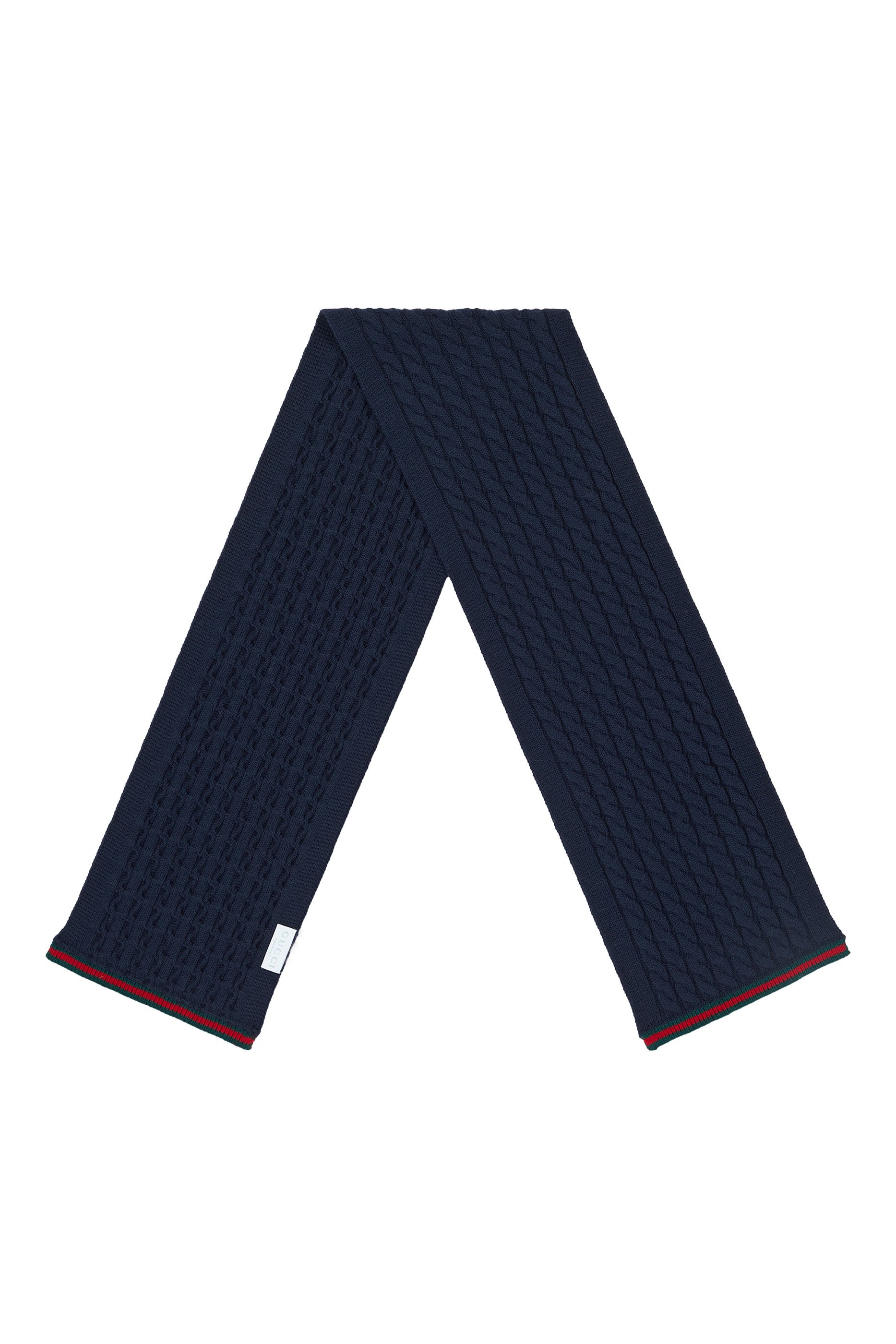 Kids Knit Wool Scarf with Web 