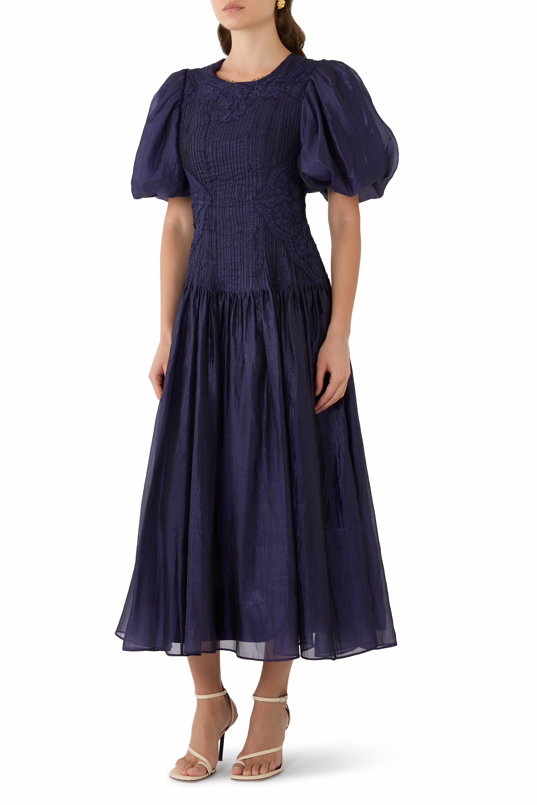 Ophelia Lace Midi Dress 