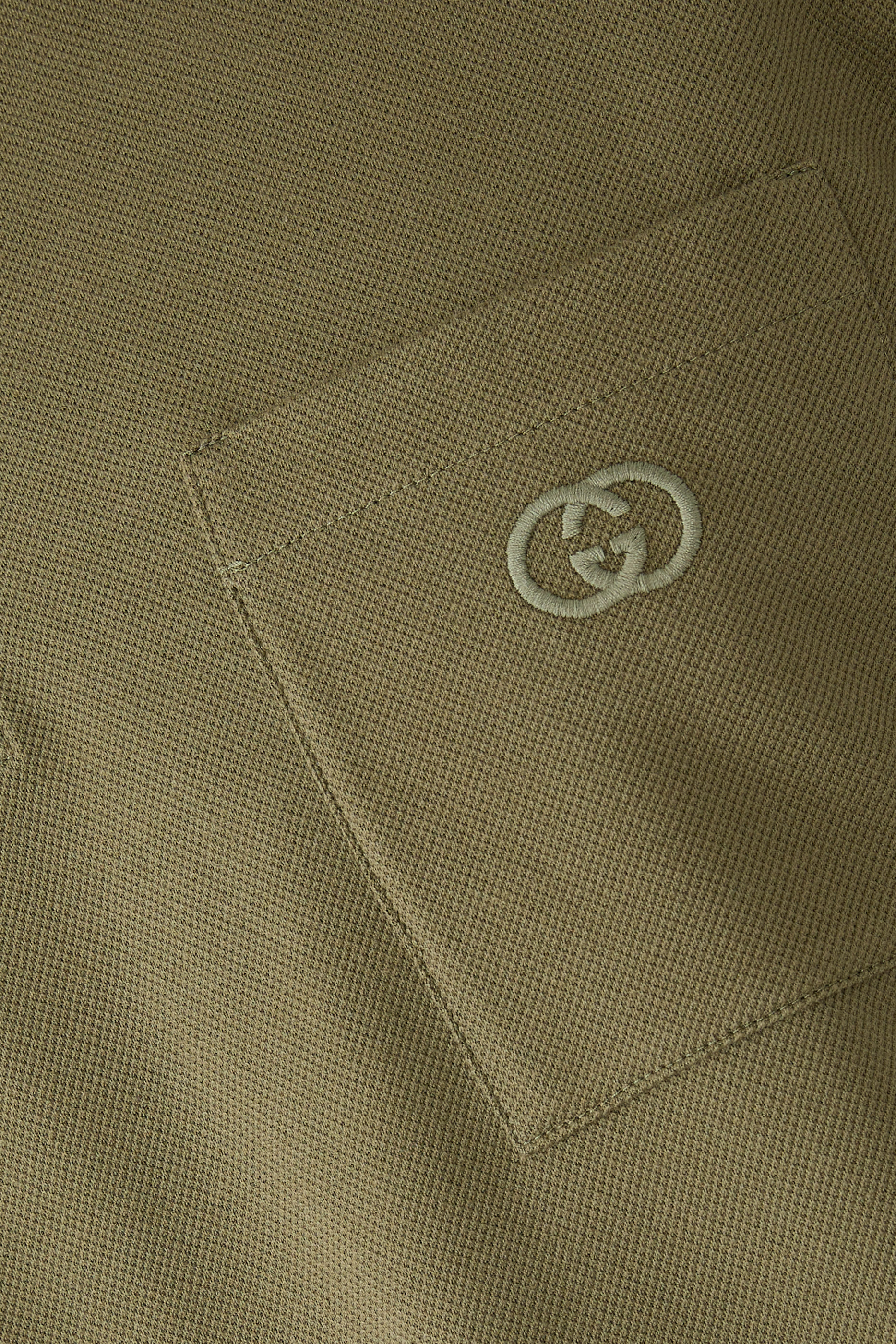 Logo Embroidery Cotton Piquet Polo Shirt 