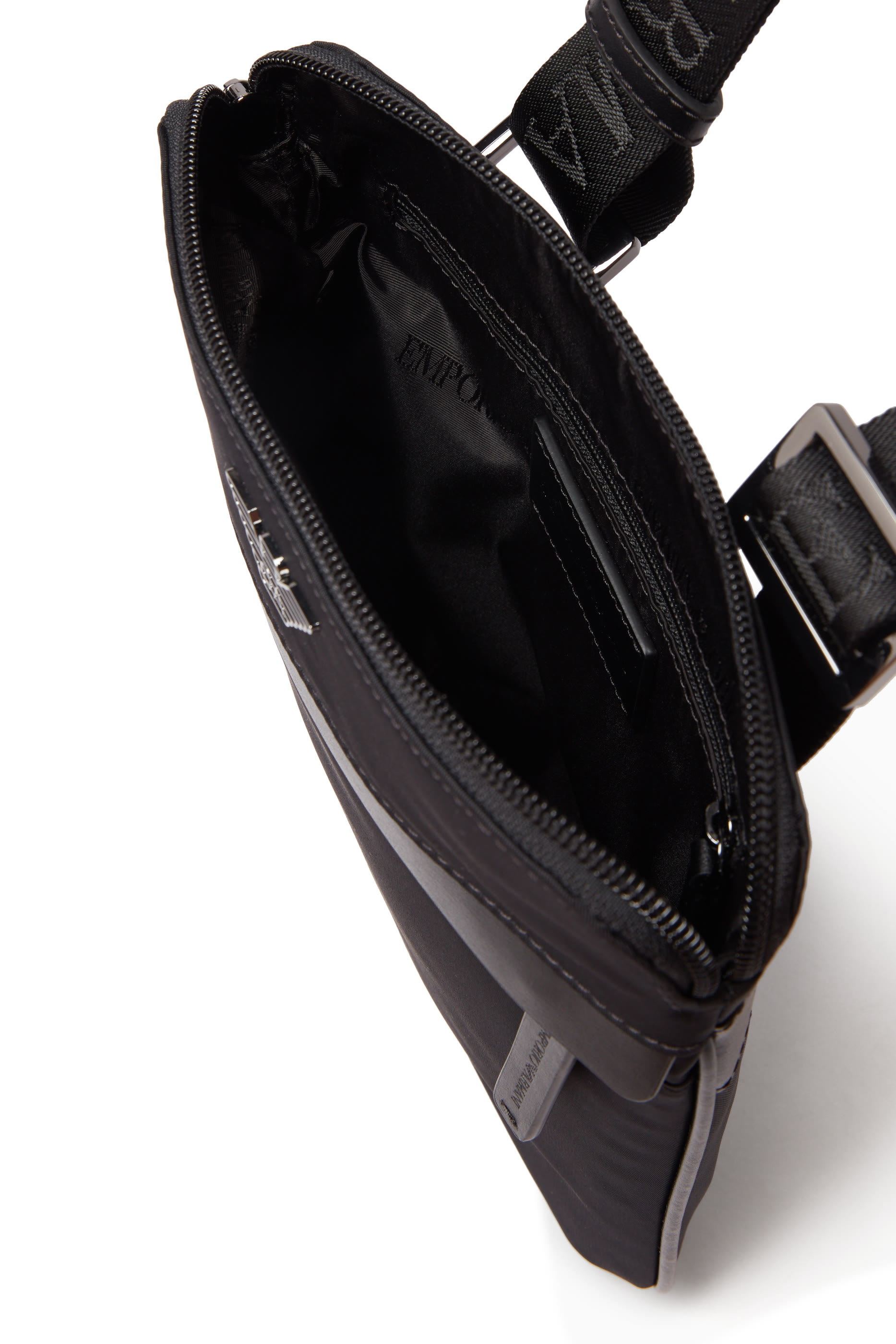 Flat Armani Sustainability Values Crossbody Bag