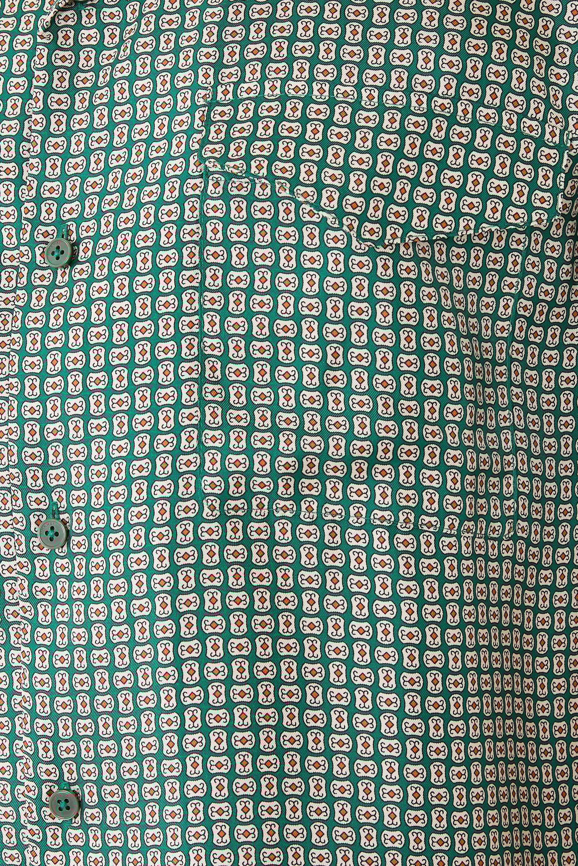  Clarke Silk Foulard Camp Shirt 