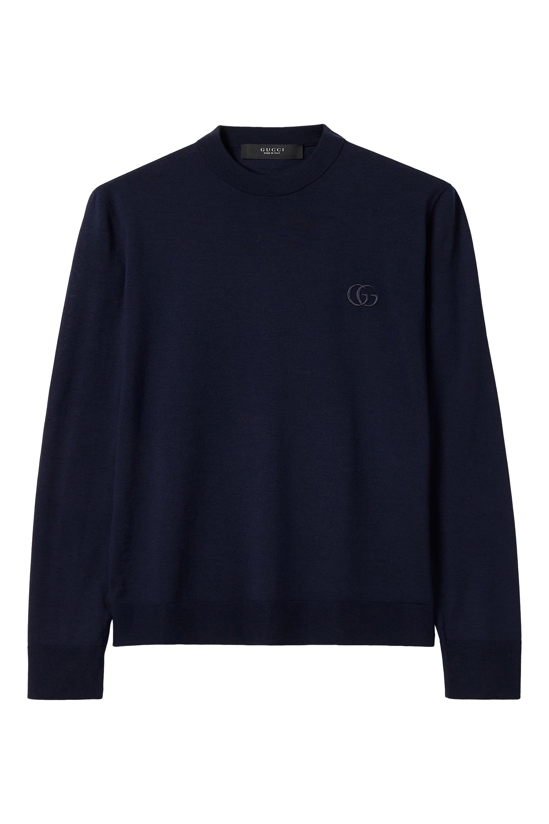  Knit Wool Sweater with Embroidery 