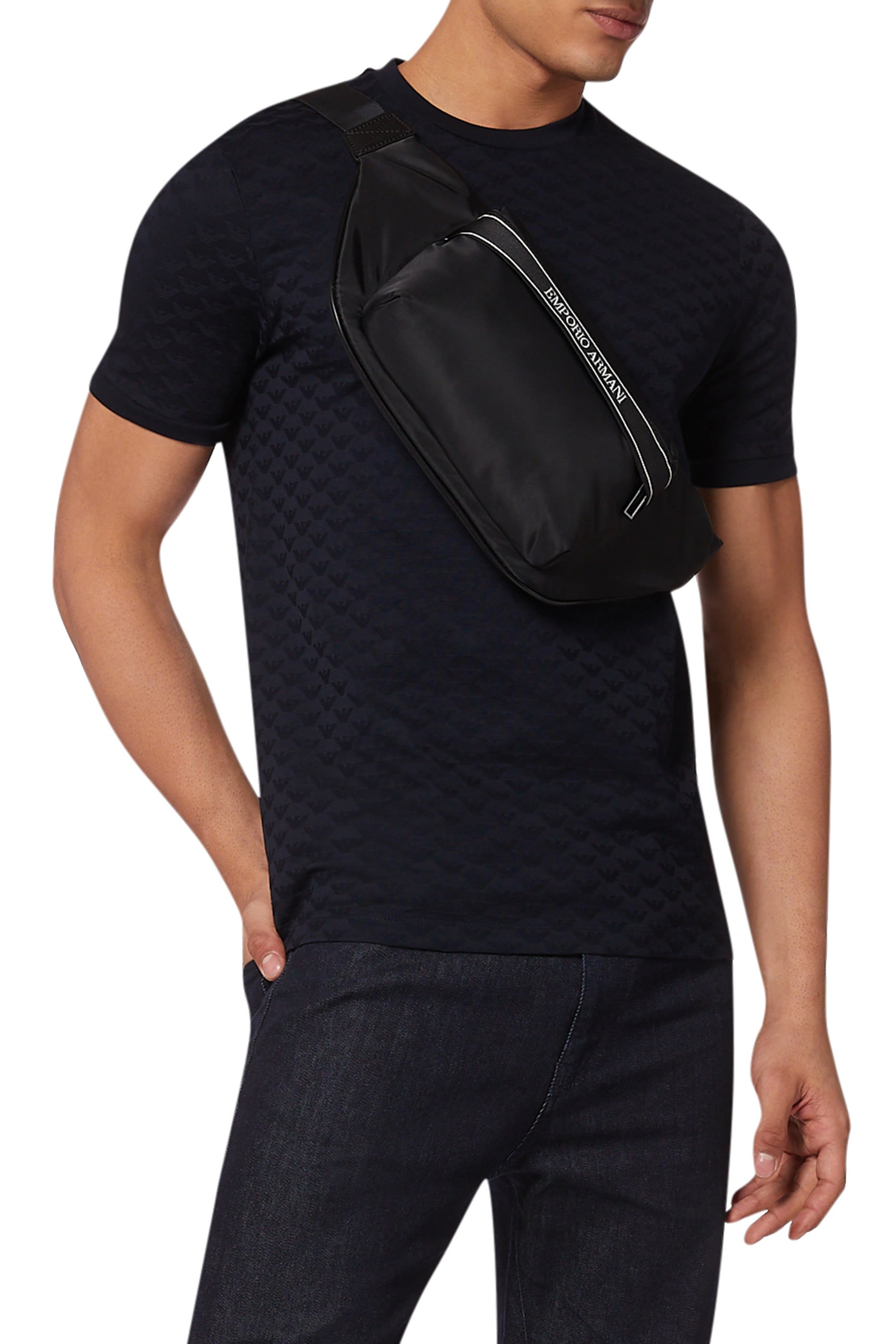 Eagle Monogram Jacquard Jersey T-Shirt