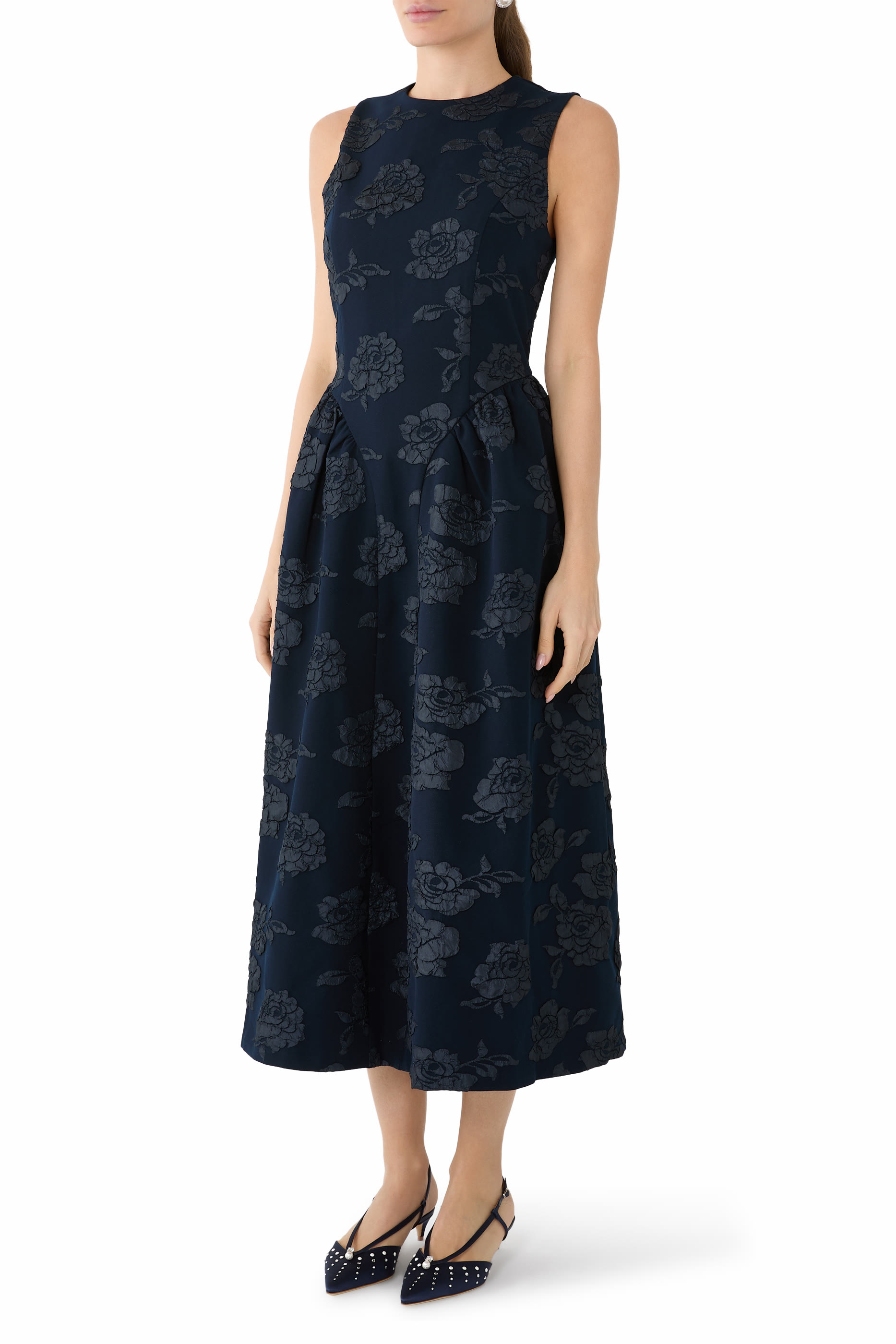  Jacquard Midi Dress 