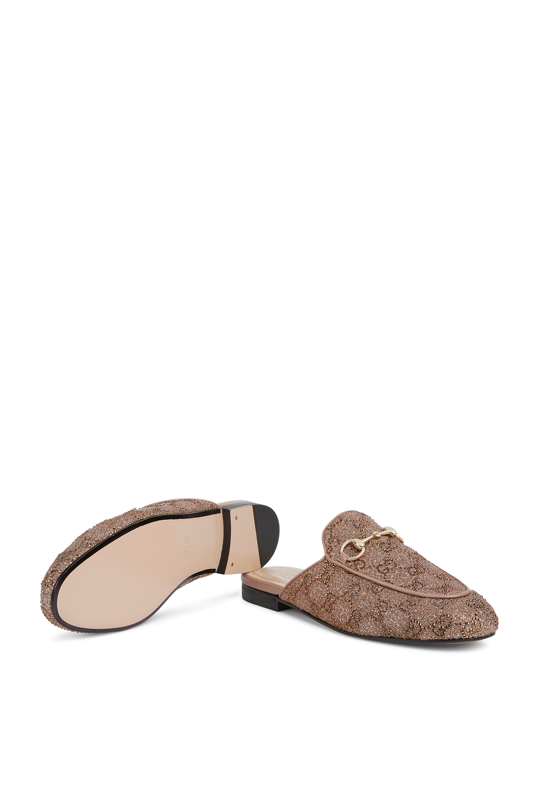 Princetown Slippers with Crystal Horsebit