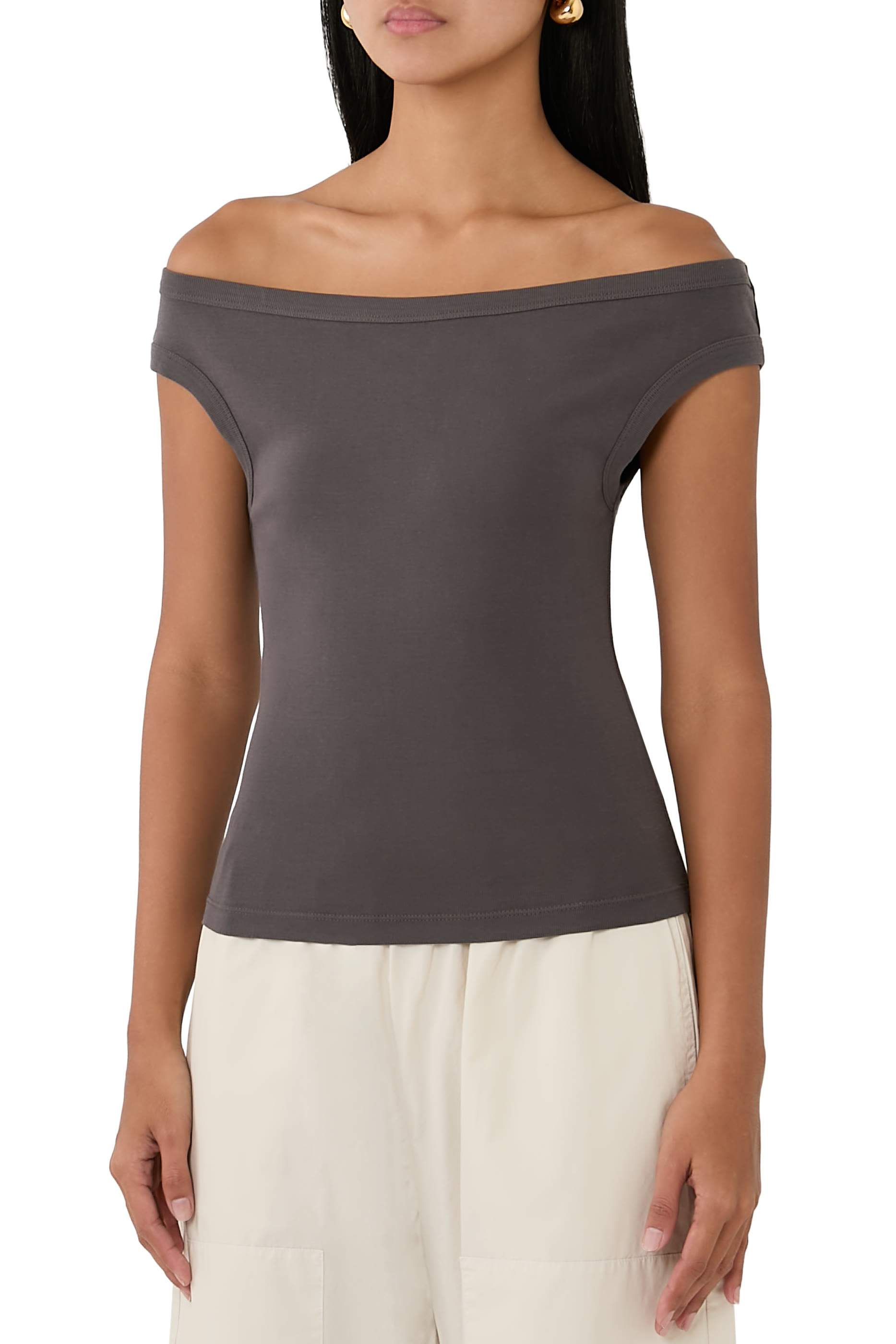 Organic Cotton Off Shoulder Top