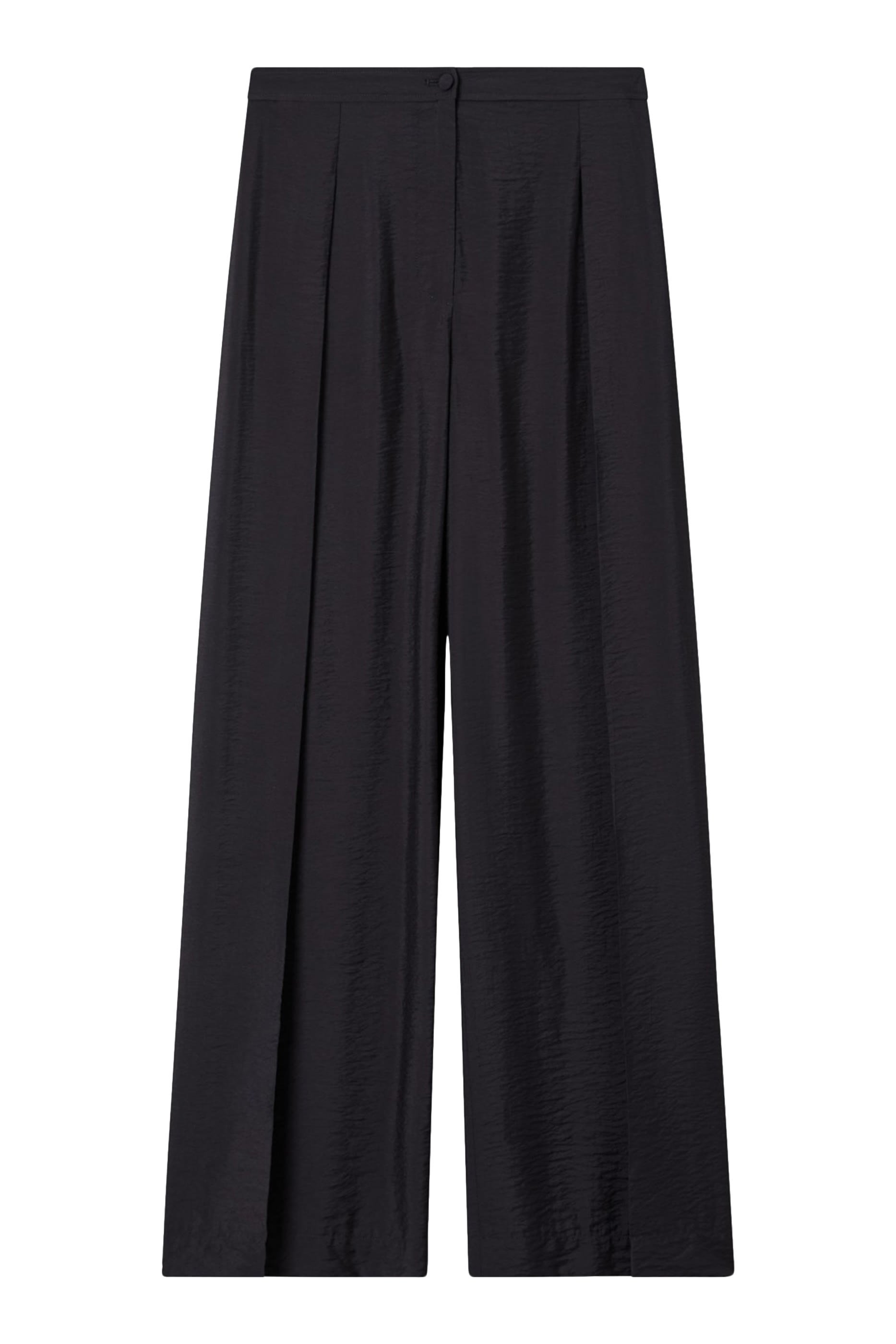 Fluid Techno Rayon Straight-Leg Trousers
