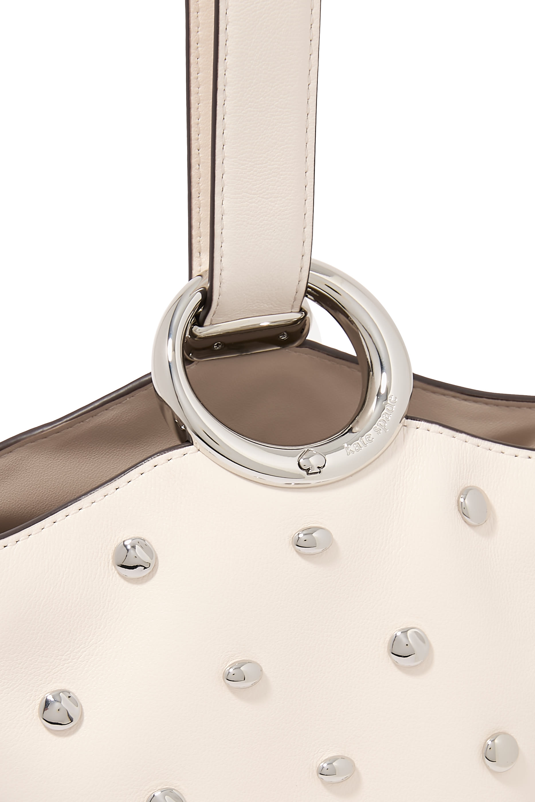 Halo Studded Mini Bucket Bag