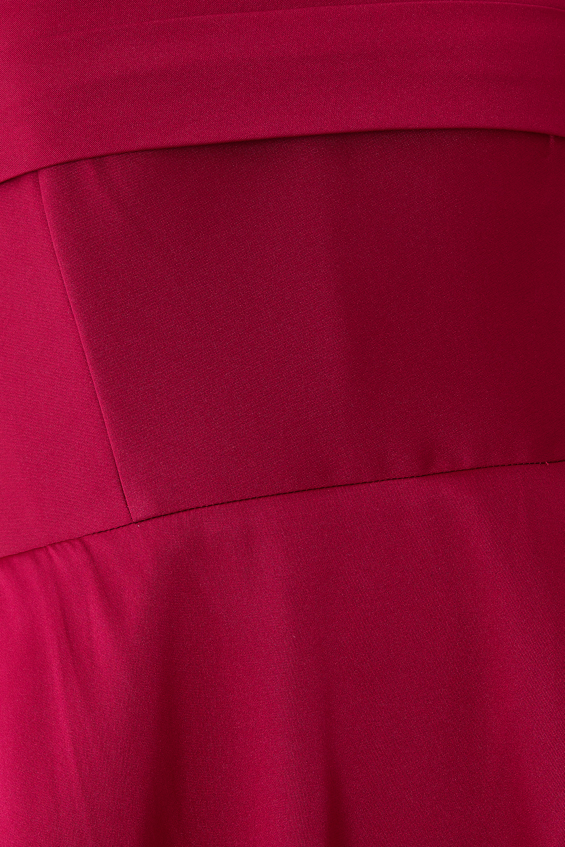 Pleated Bust Taffeta Evening Gown