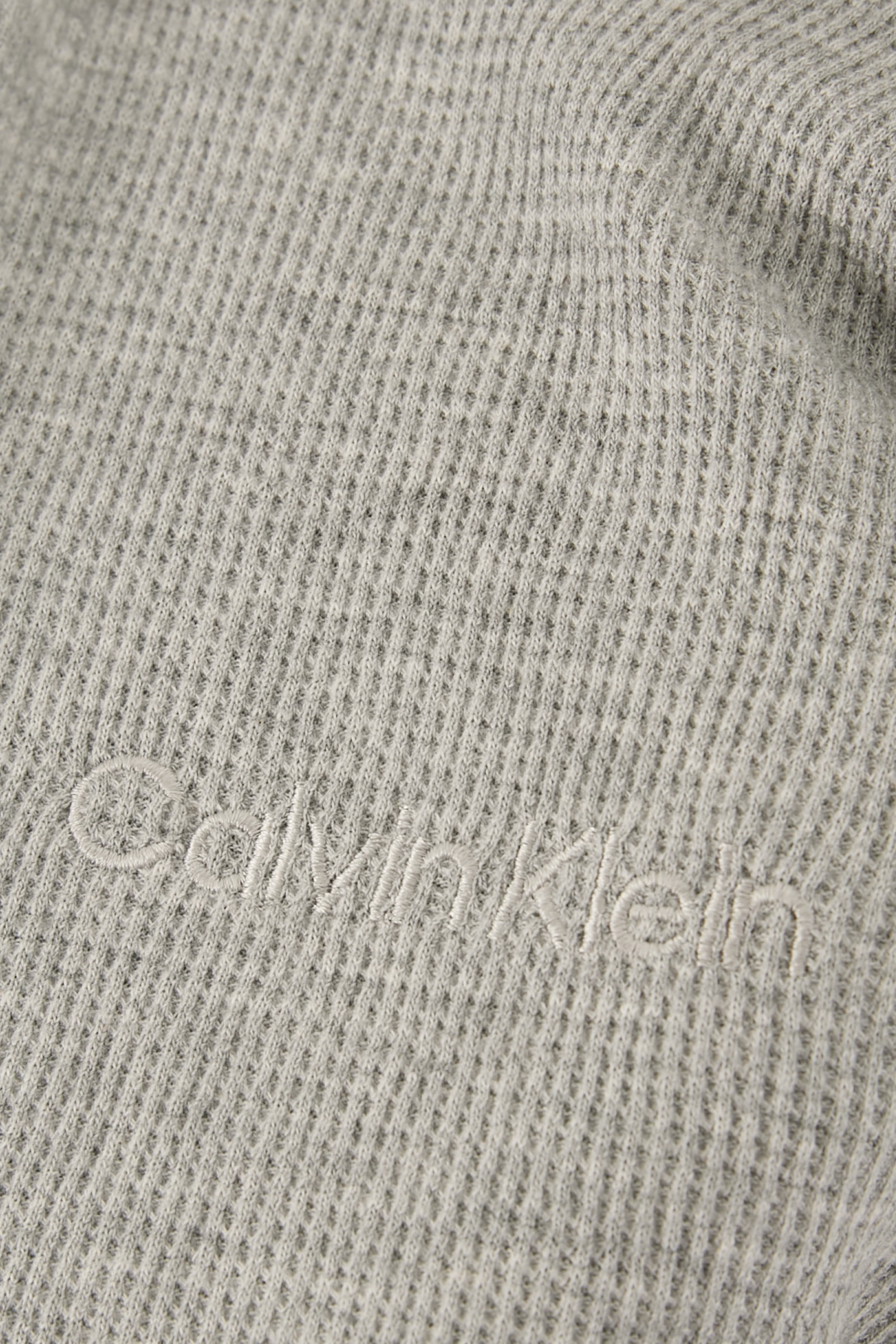 Waffle Knit Henley Sleep T-Shirt
