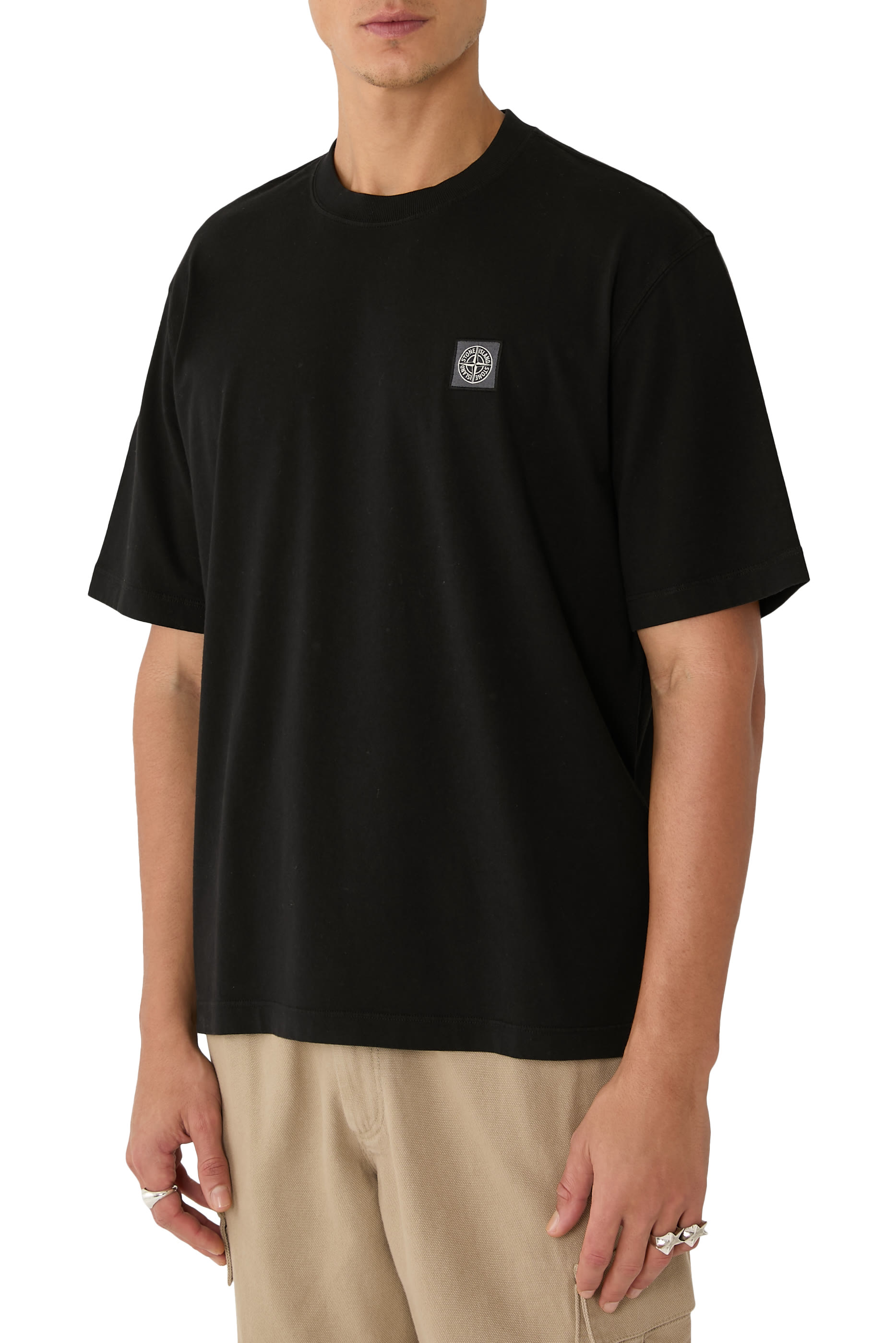 2100025 Short Sleeve T-shirt With Compass Patch