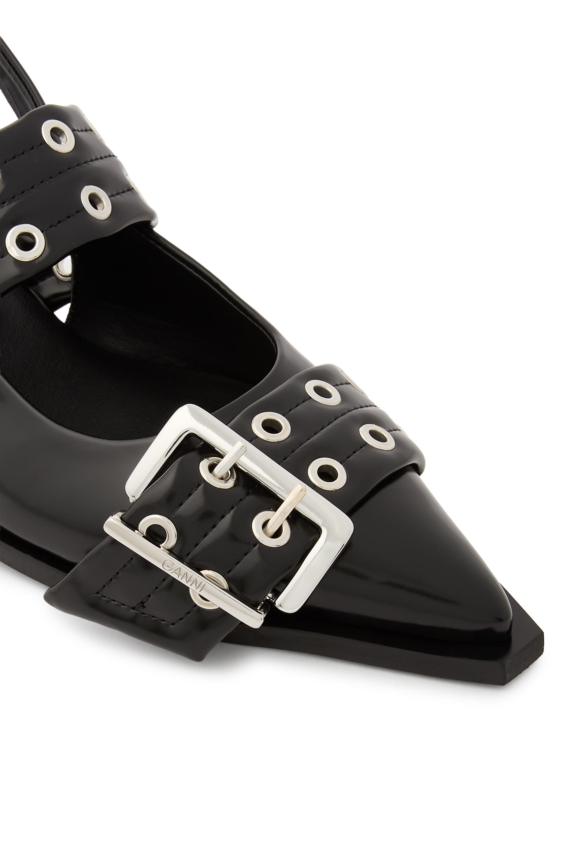  Feminine Buckle 30 Open Cut Pumps
