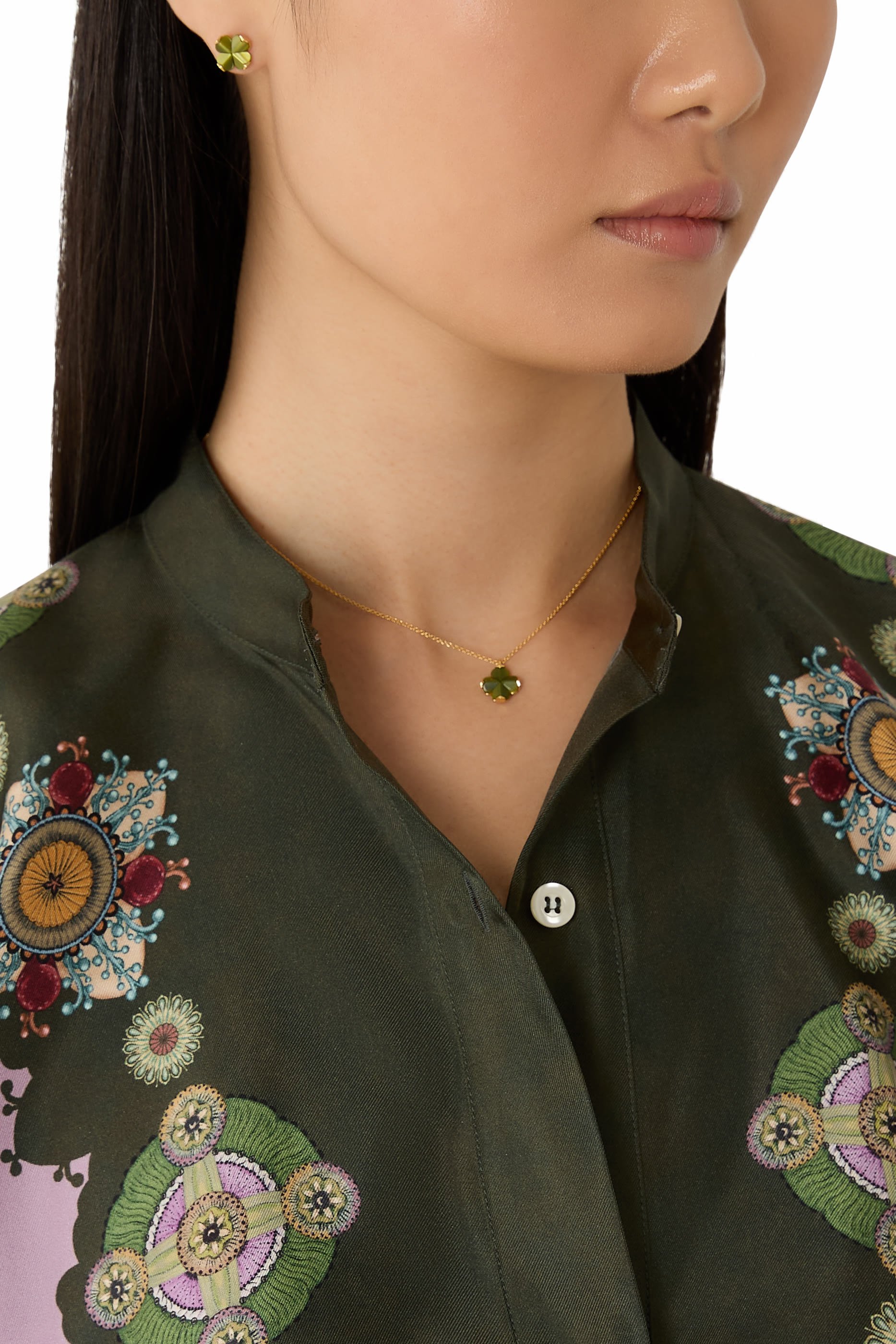 Spade Flower Studs, Acetate & Titanium Posts