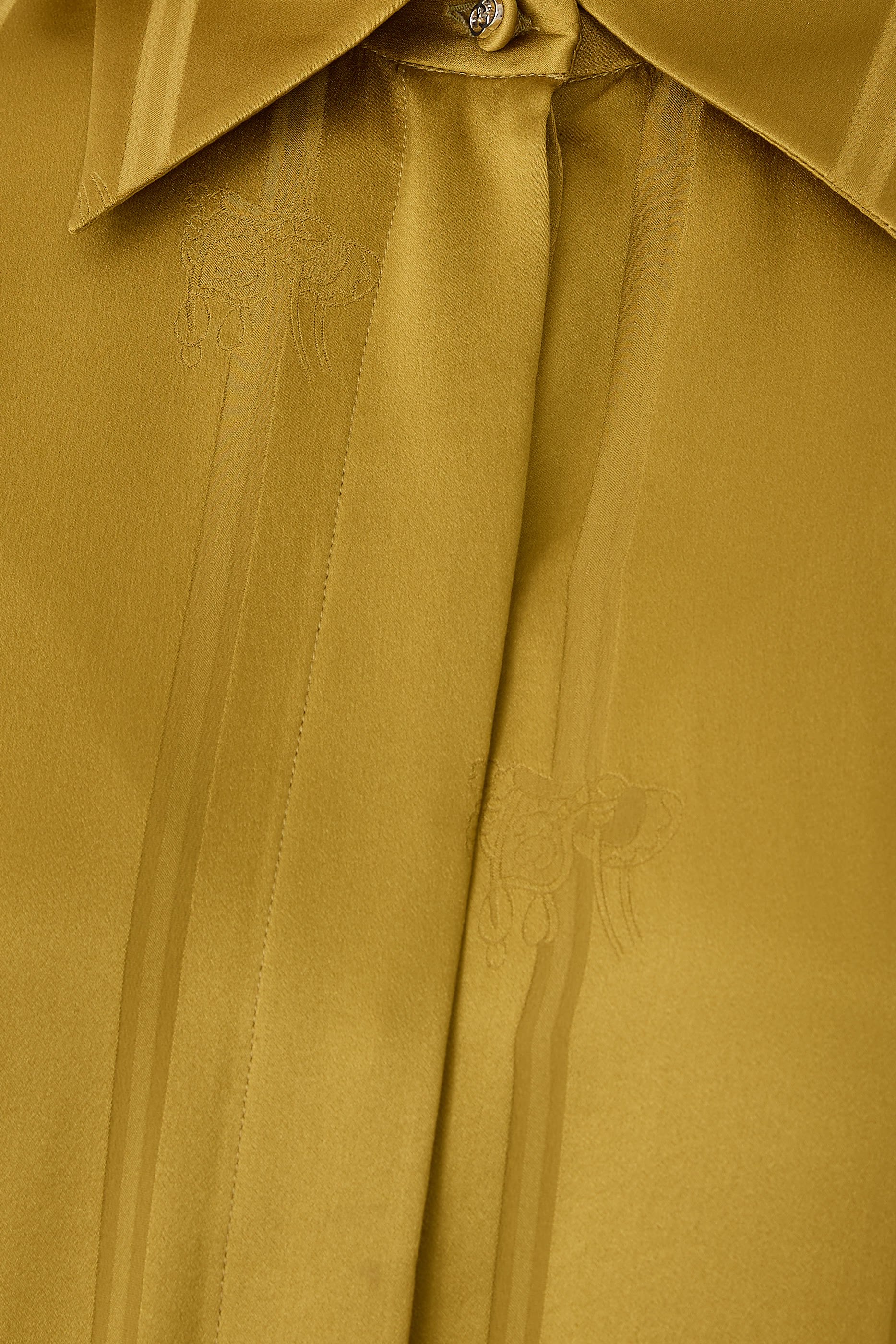 Equestrian Silk Jacquard Shirt