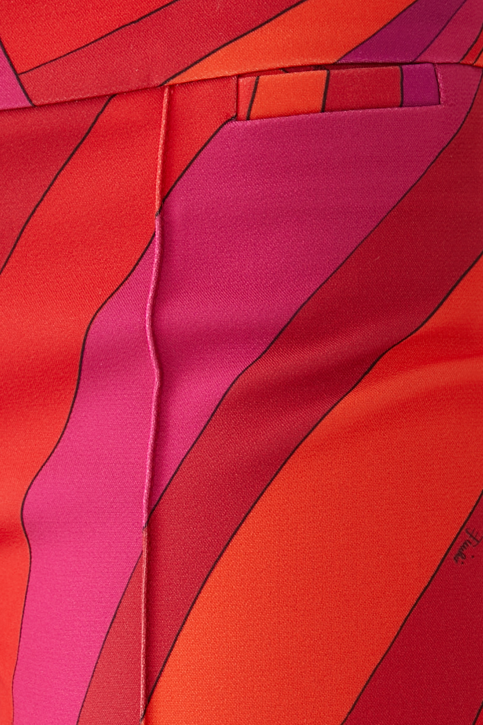 Iride-Print Flared Trousers