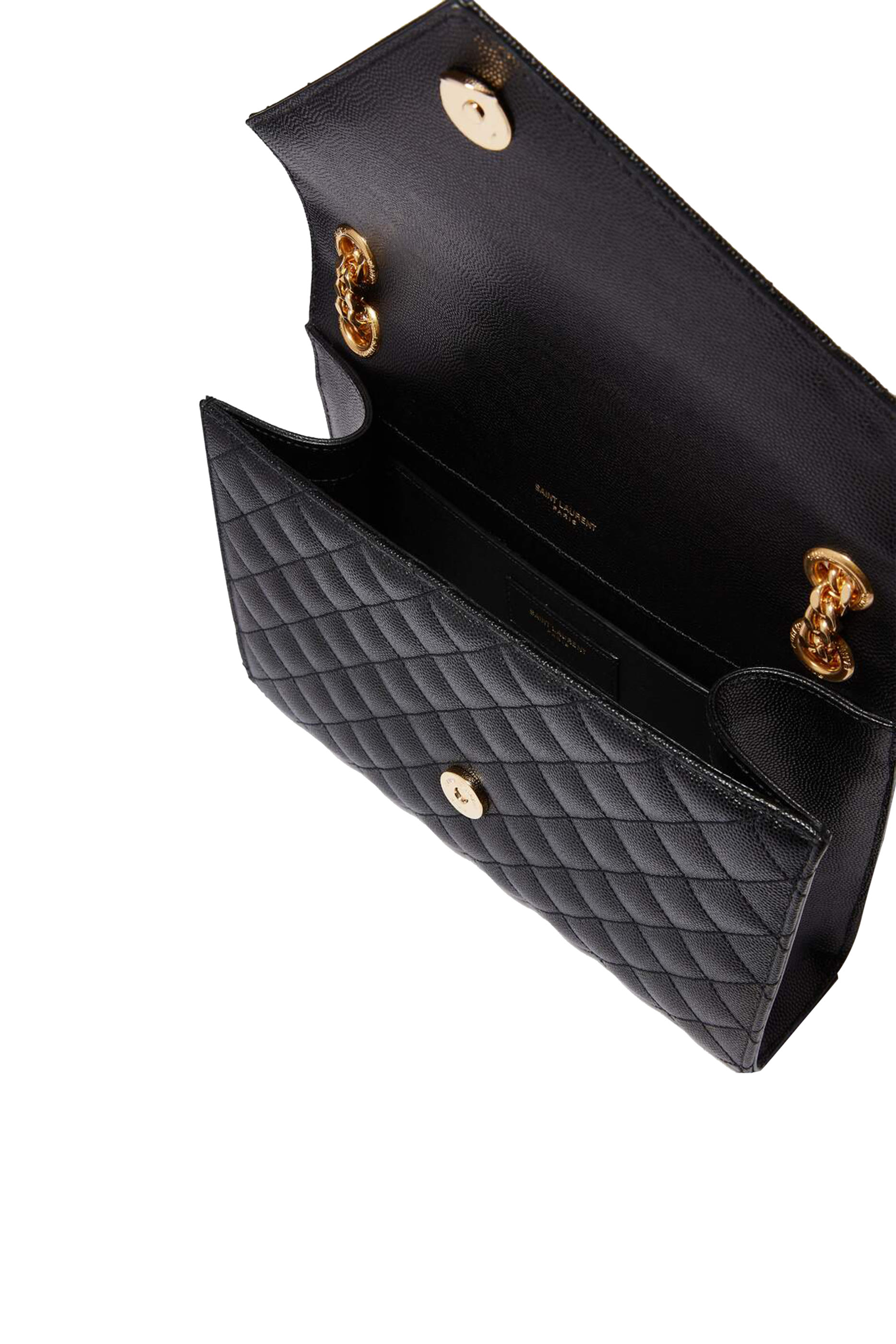 Envelope Medium Bag in Mix Matelass&eacute; Grain de Poudre Embossed Leather