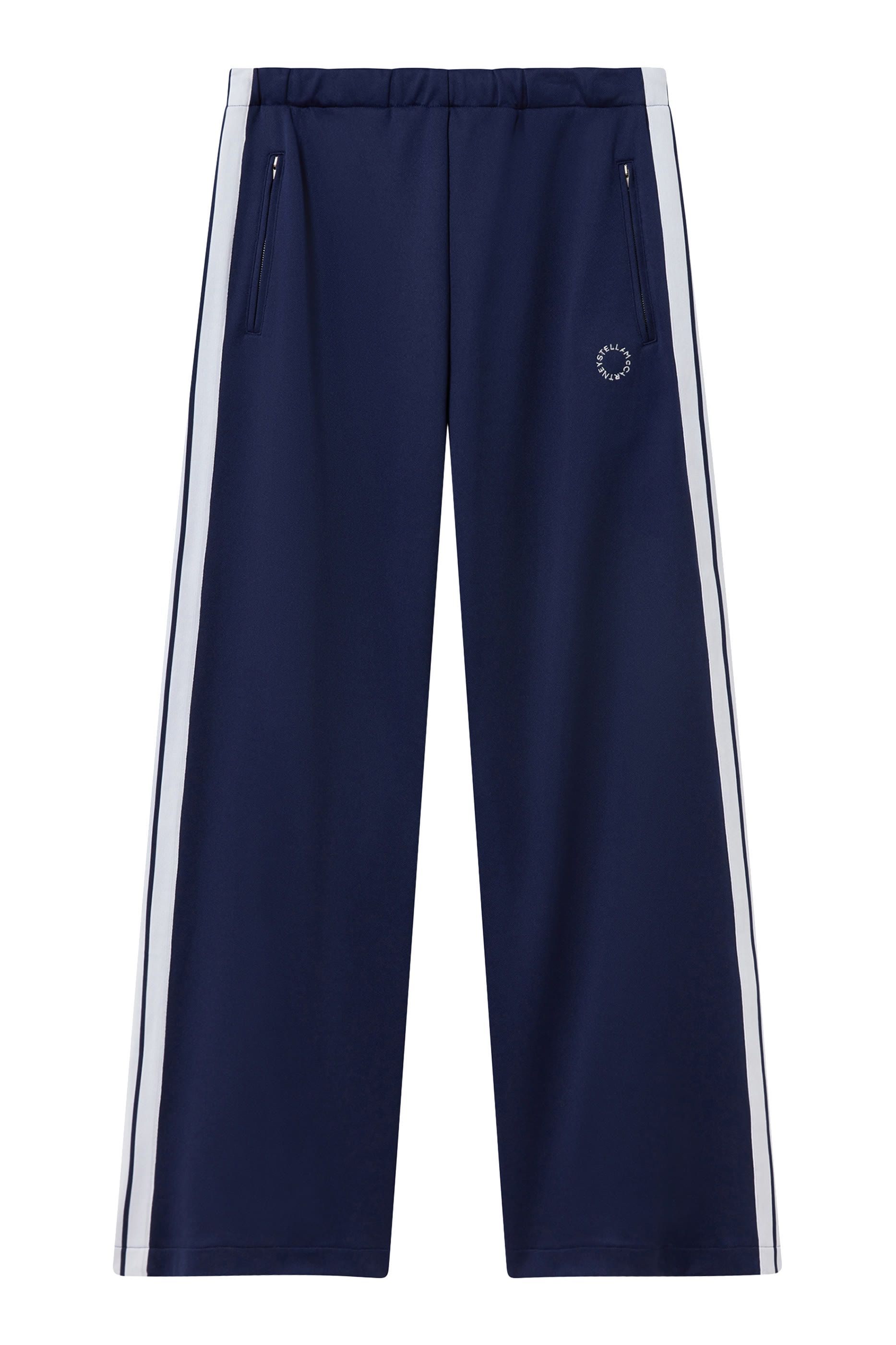 Elasticated Waistband Double Stripe Track Sweatpants