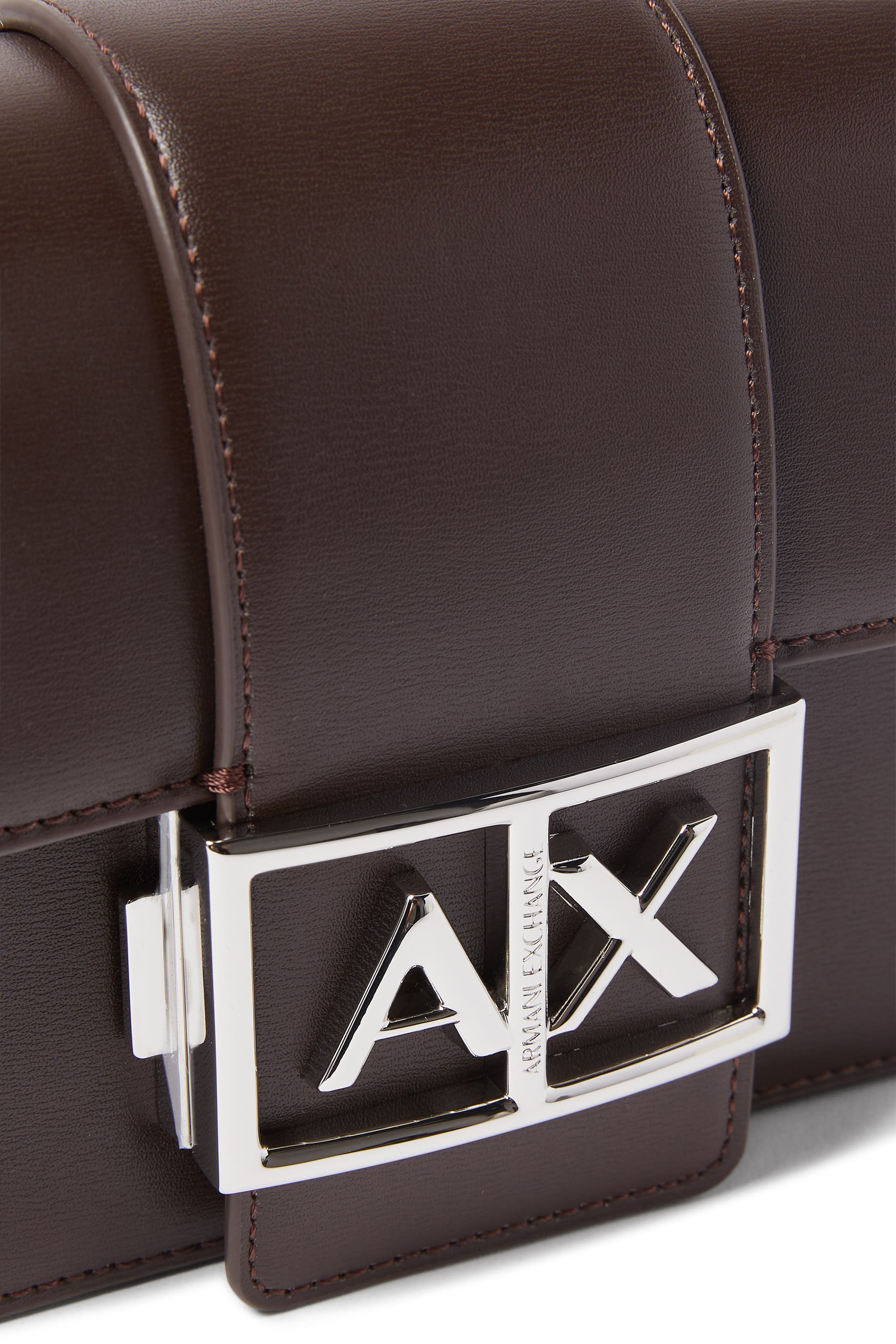 Metal Logo Shoulder Bag