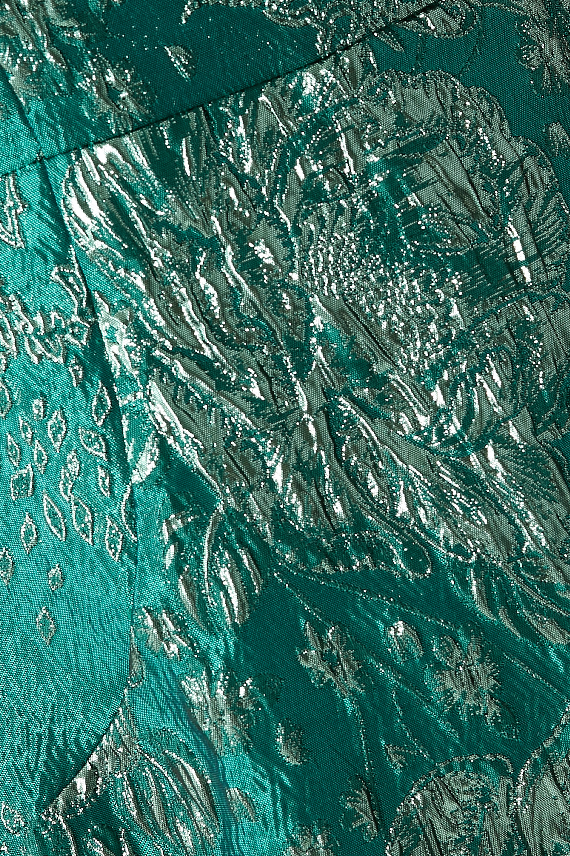 Off-Shoulder Jacquard Gown