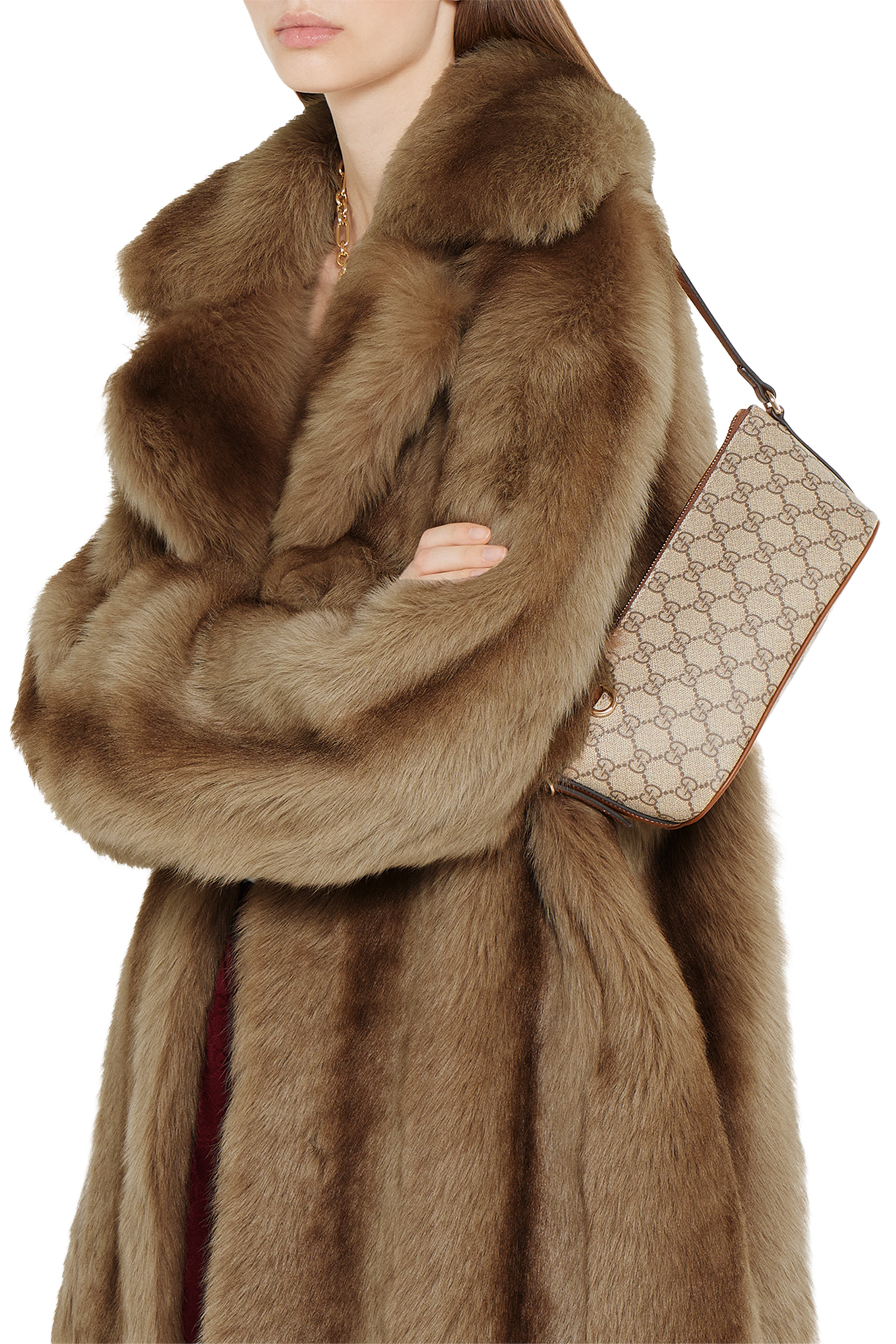 GG Emblem Small Shoulder Bag 