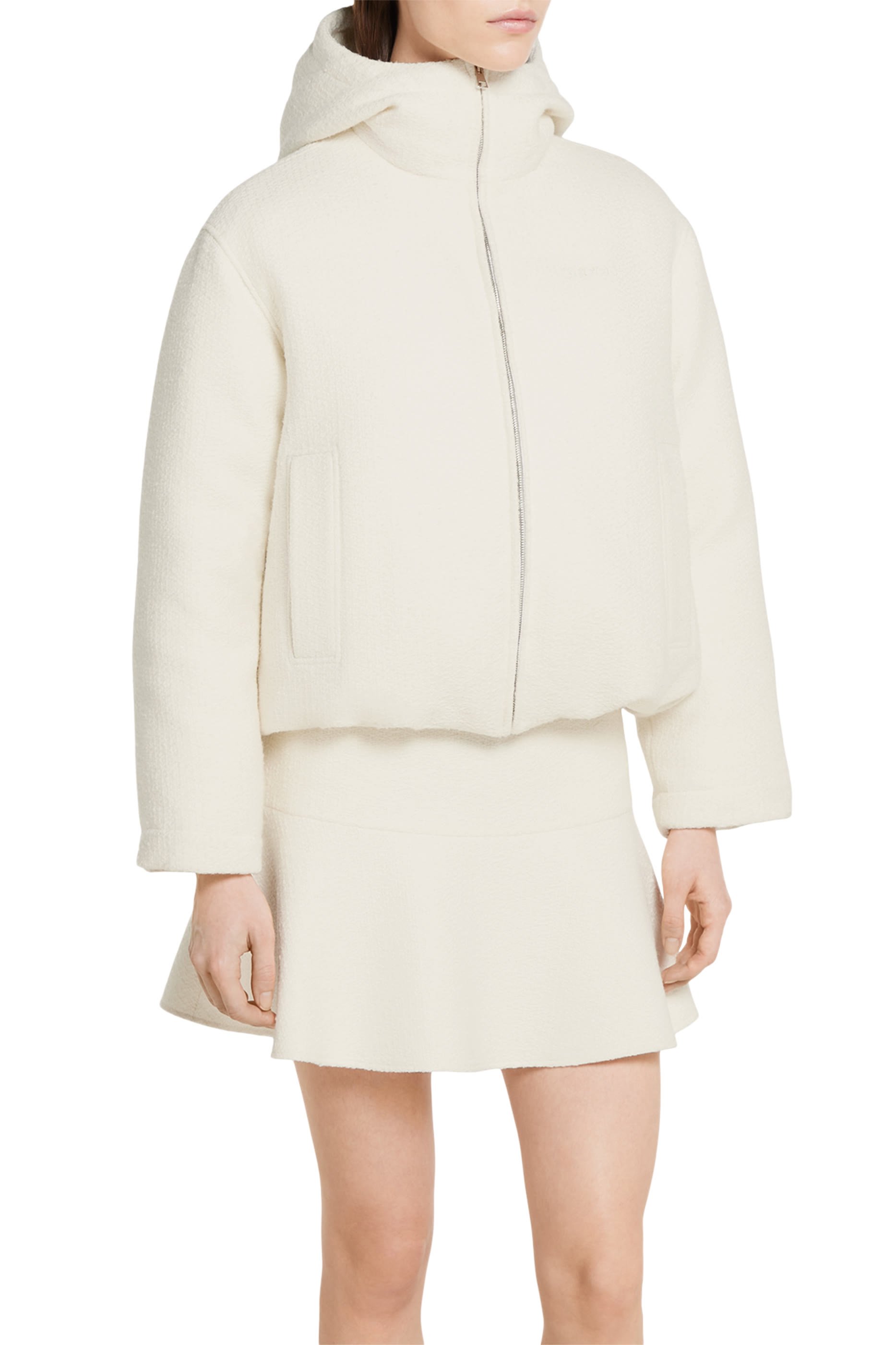 Logo Wool Boucl&eacute; Jacket